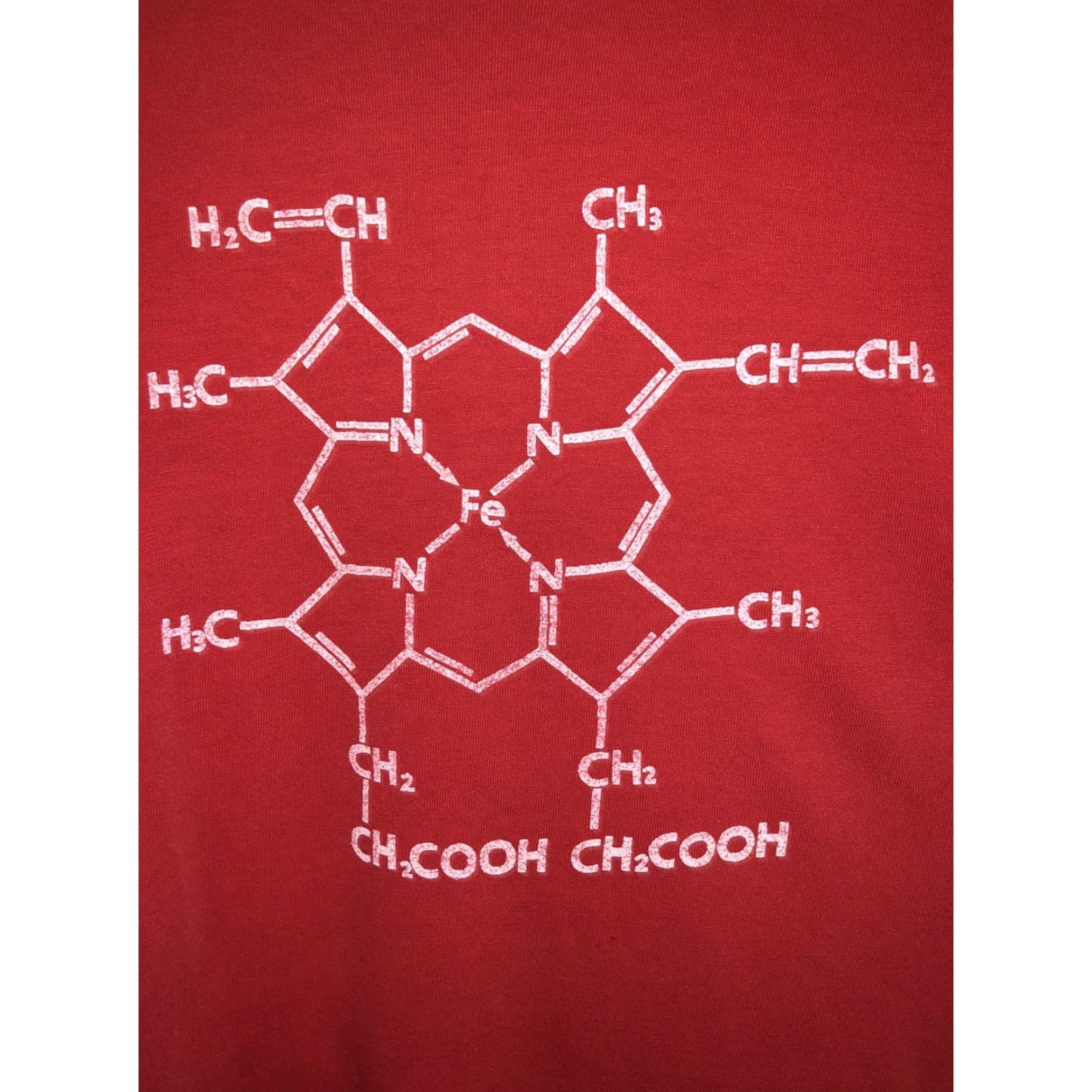 Hanes VINTAGE Hanes Chemistry Shirt Ccho2 Lab Red Large 80s Men T-Shirt Size US M / EU 48-50 / 2 - 3 Thumbnail