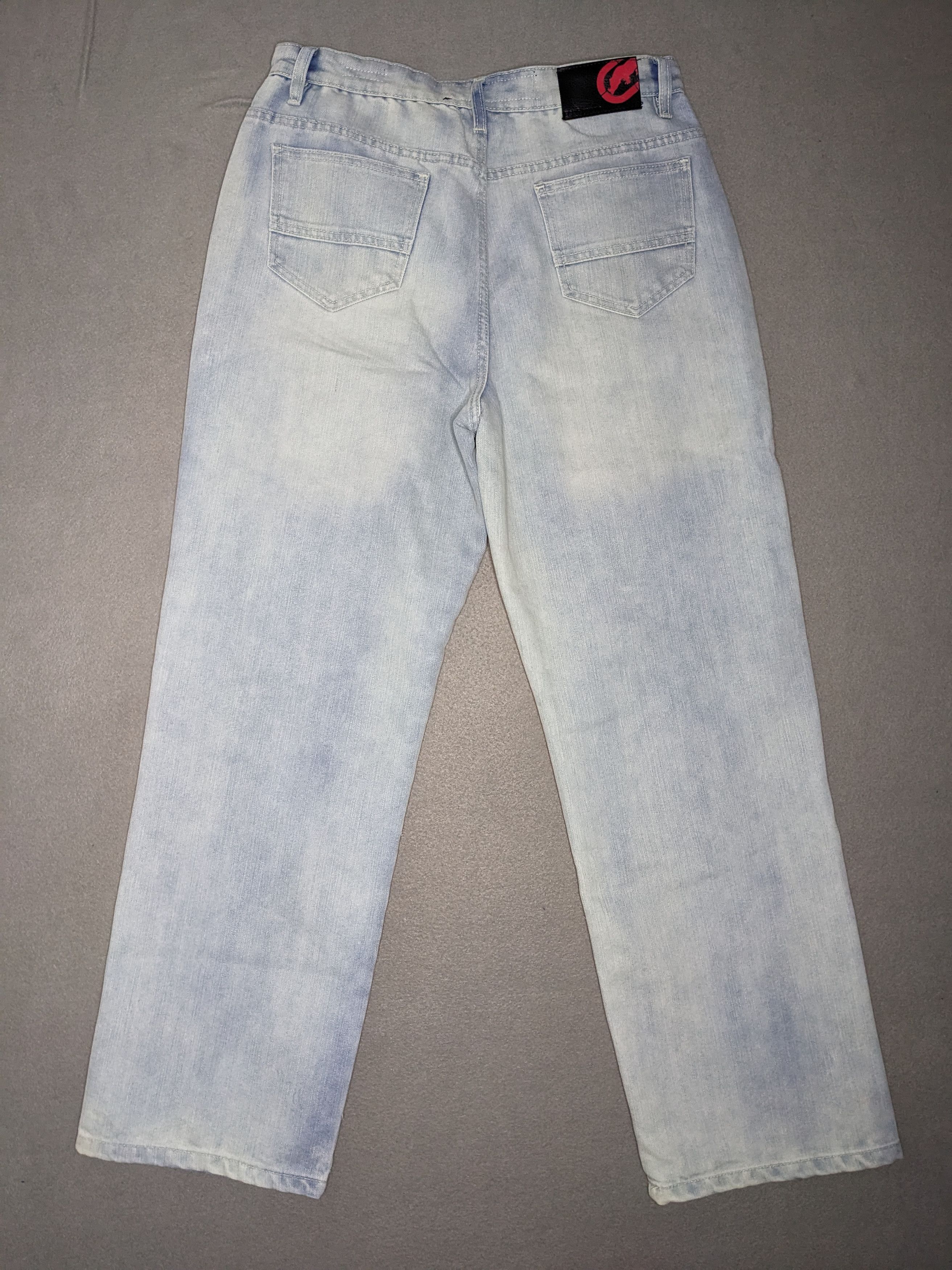Ecko Unltd. VTG Y2K Ecko Unltd Denim Cargo Pants 33x31 Baggy Jeans NWT Size US 33 - 6 Thumbnail