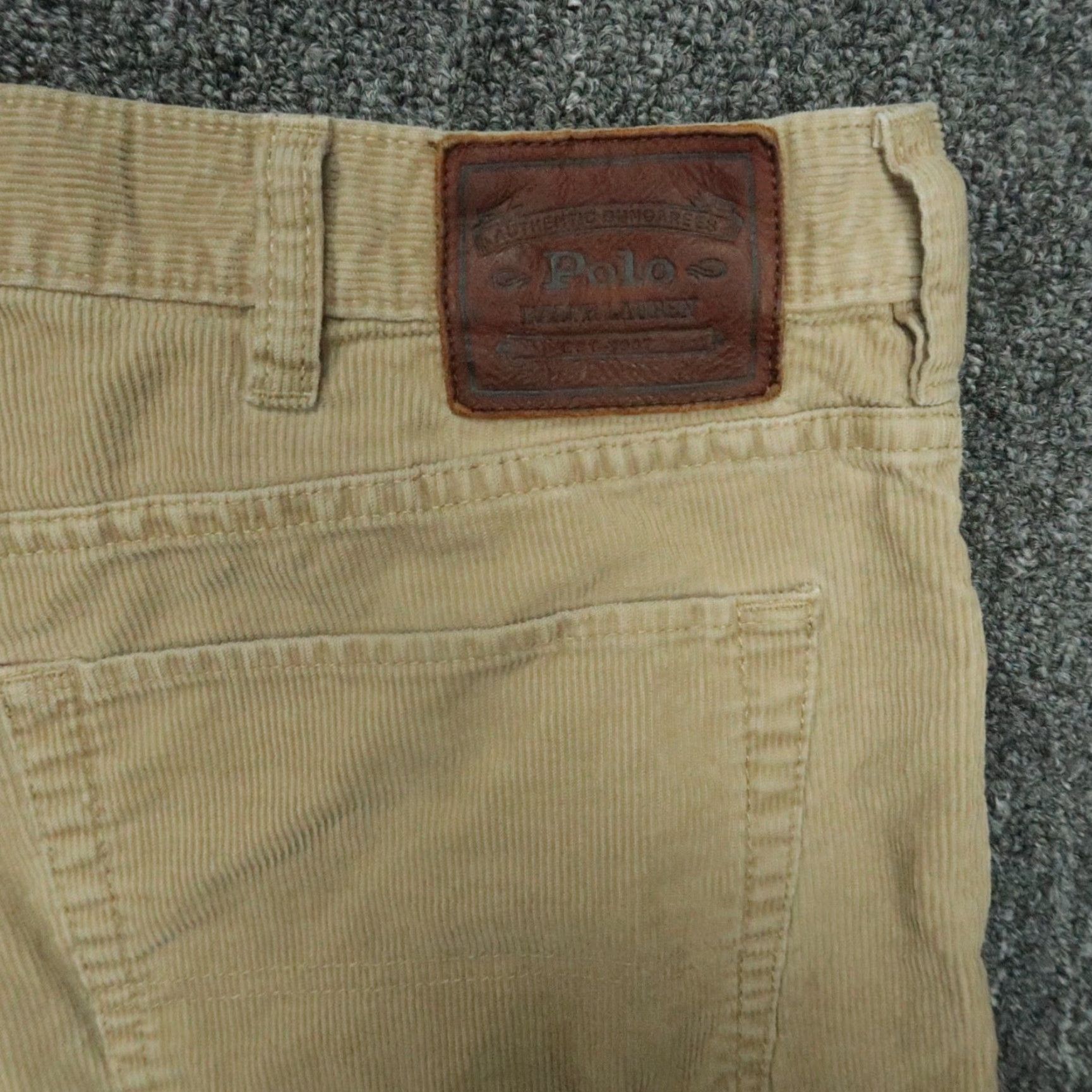 Polo Ralph Lauren VINTAGE Polo Ralph Lauren Pants Men 38x30 Khaki Corduroy 5 Pocket Chino Trouser Baggy Shirts? Size US M / EU 48-50 / 2 - 6 Thumbnail