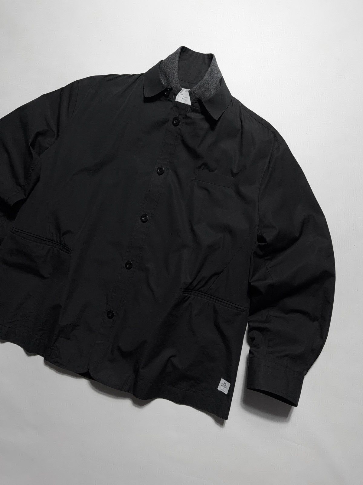 Sacai Sacai x Thomas Mason Poplin Cotton Shirt Jacket Size US M / EU 48-50 / 2 - 2 Thumbnail