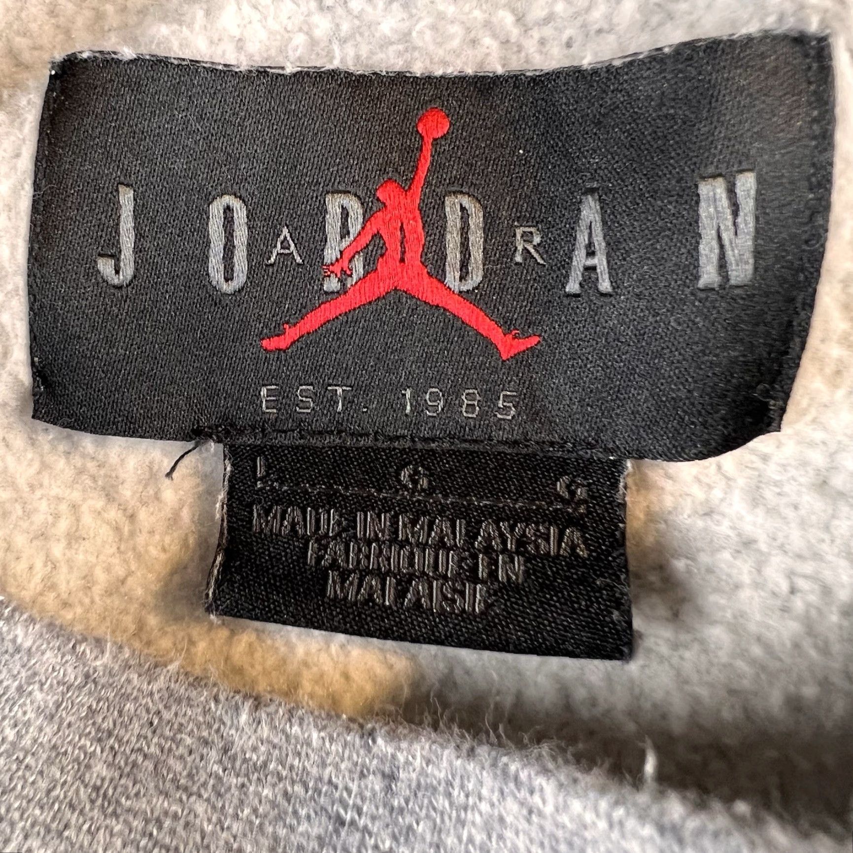 Nike Nike Jordan Jump man Crew Neck Sweatshirt Mens L Grey Black White Graphic Print Pockets Pullover Size US L / EU 52-54 / 3 - 5 Thumbnail