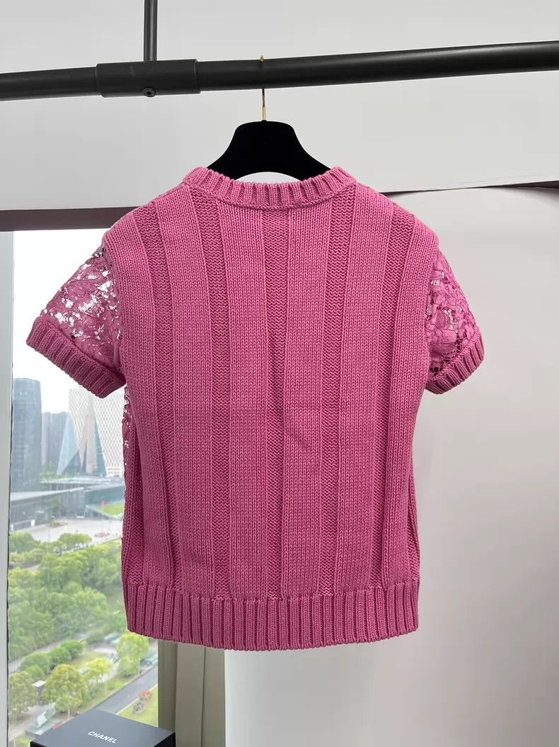 Valentino Valentino Pink knitted patchwork lace set Size S / US 4 / IT 40 - 3 Thumbnail