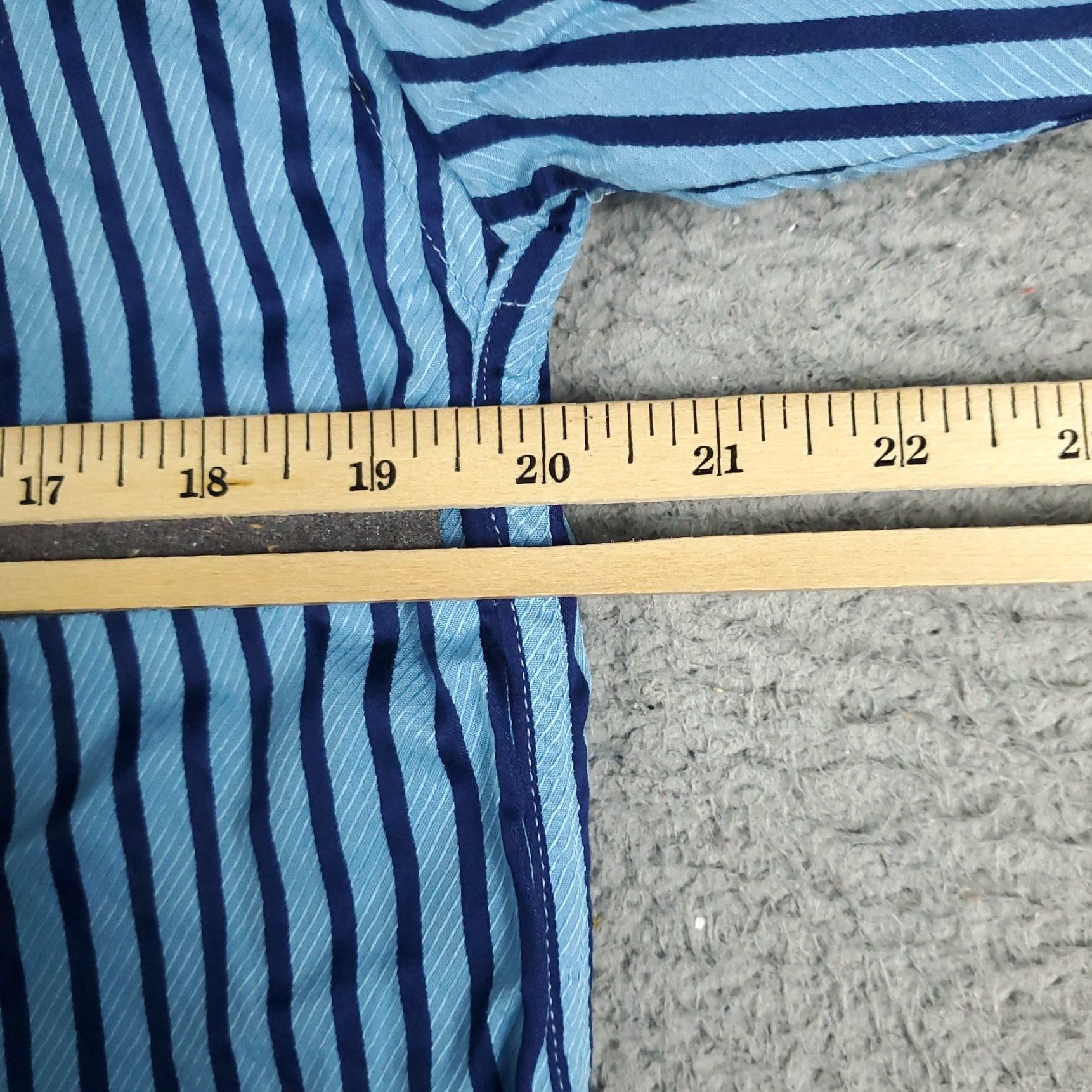 Tommy Hilfiger Tommy Hilfiger Shirt Mens XL Blue Striped Button-Up Long Sleeve Casual Size US XL / EU 56 / 4 - 6 Thumbnail