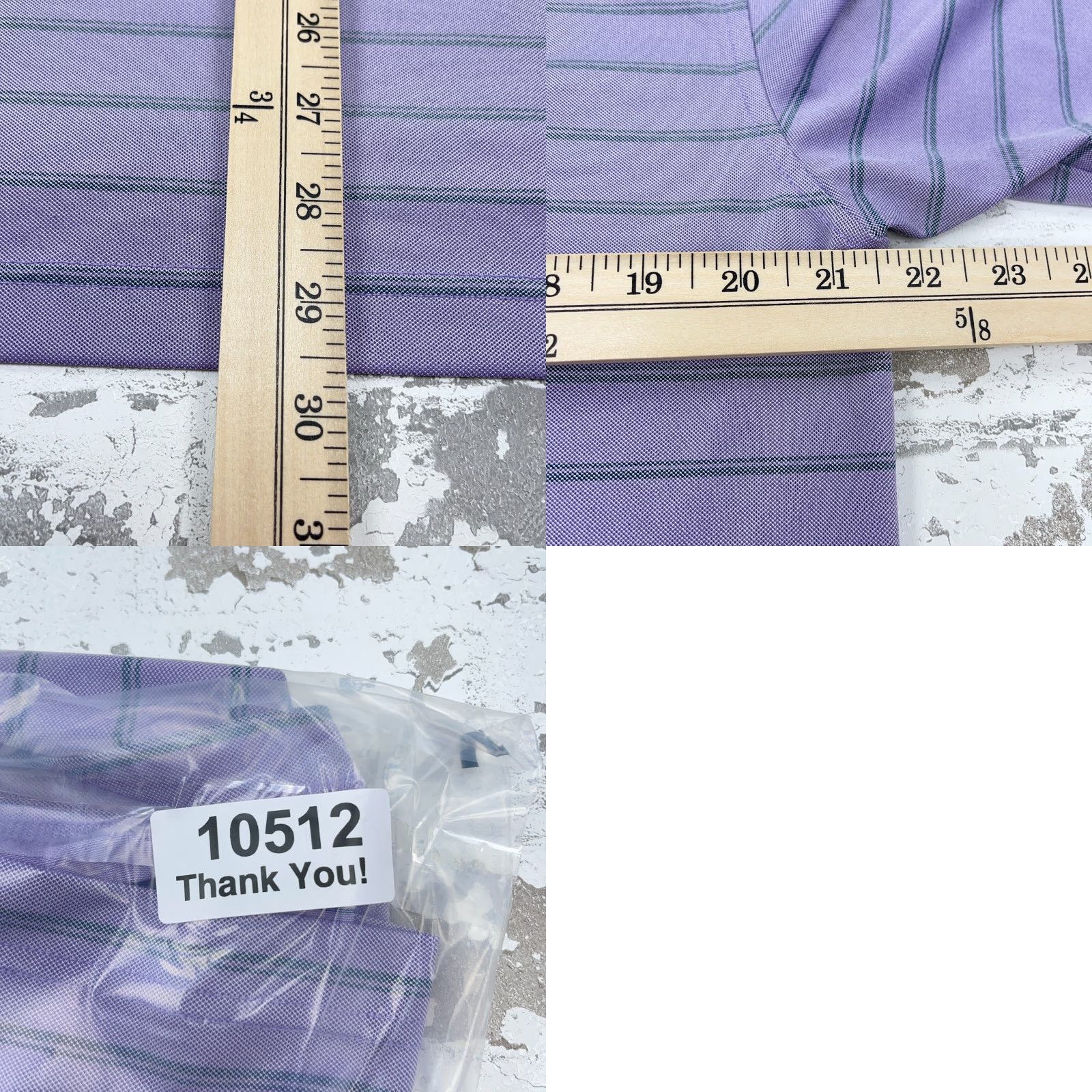 Vintage turtleson Polo Shirt Adult Medium Purple Striped Performance Golf Delaware Size US M / EU 48-50 / 2 - 8 Thumbnail