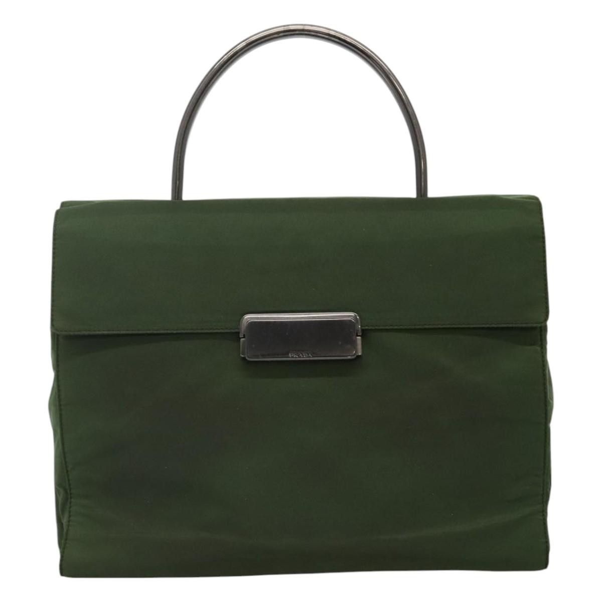 Prada Re-Nylon Khaki Synthetic Handbag (Pre-Owned) Size ONE SIZE - 1 Thumbnail