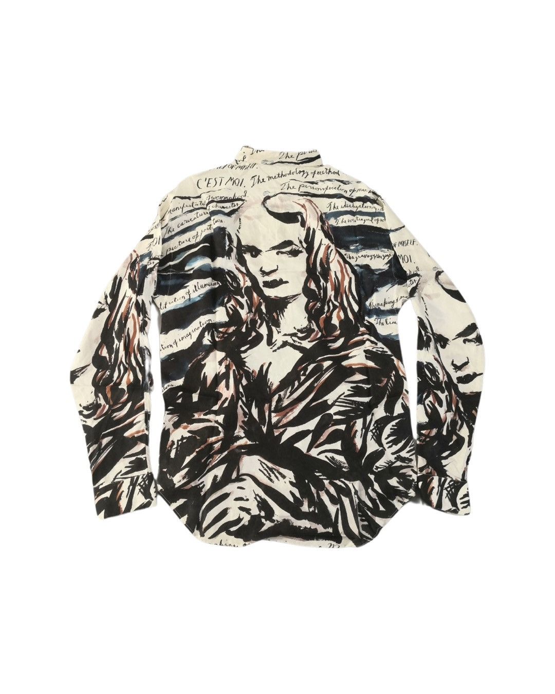 Dior Raymond Pettibon Mona Lisa print silk shirt Size US L / EU 52-54 / 3 - 2 Thumbnail