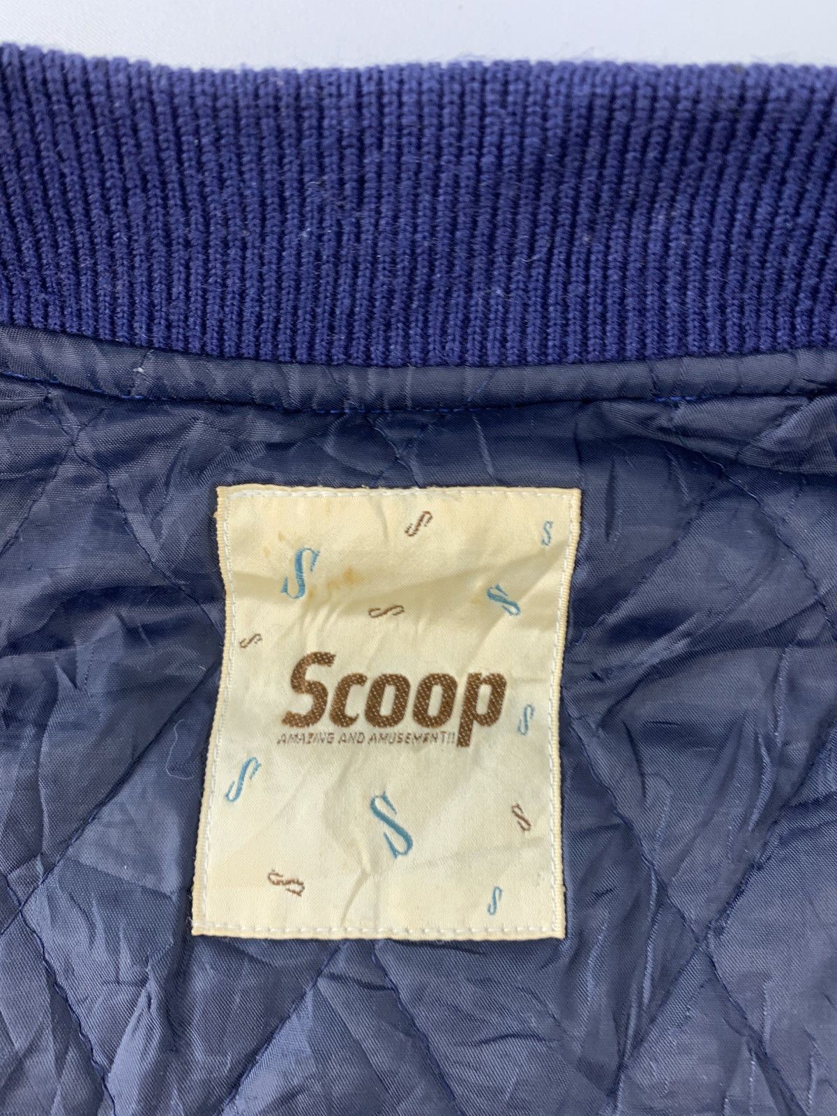 Other Scoop Inc Navy Patch Wool Sleeve Padded Inner Snap Button Size US L / EU 52-54 / 3 - 7 Thumbnail