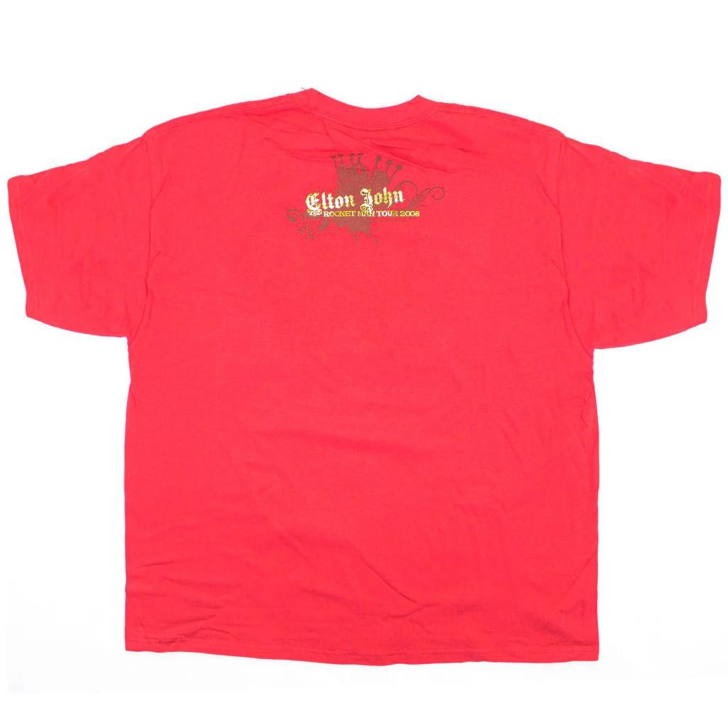 Designer Elton John Tour Tee - Rocket Man Tour 2008 Gold Foil - XL Size US XL / EU 56 / 4 - 2 Thumbnail