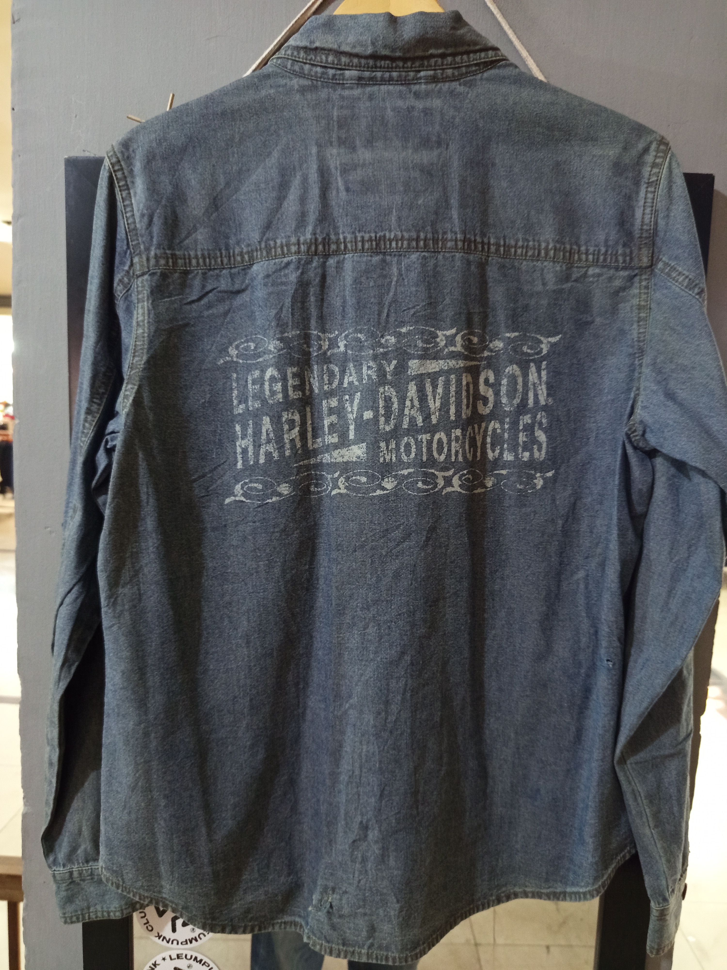 Harley Davidson 2003 Harley Davidson Show Sample Denim Shirt Size M / US 6-8 / IT 42-44 - 4 Thumbnail