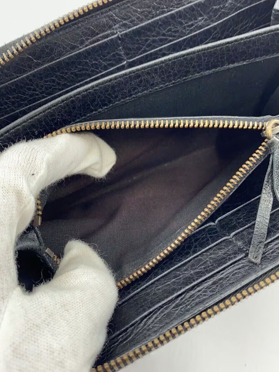 Balenciaga Balenciaga Leather Long Wallet Black Size ONE SIZE - 5 Thumbnail