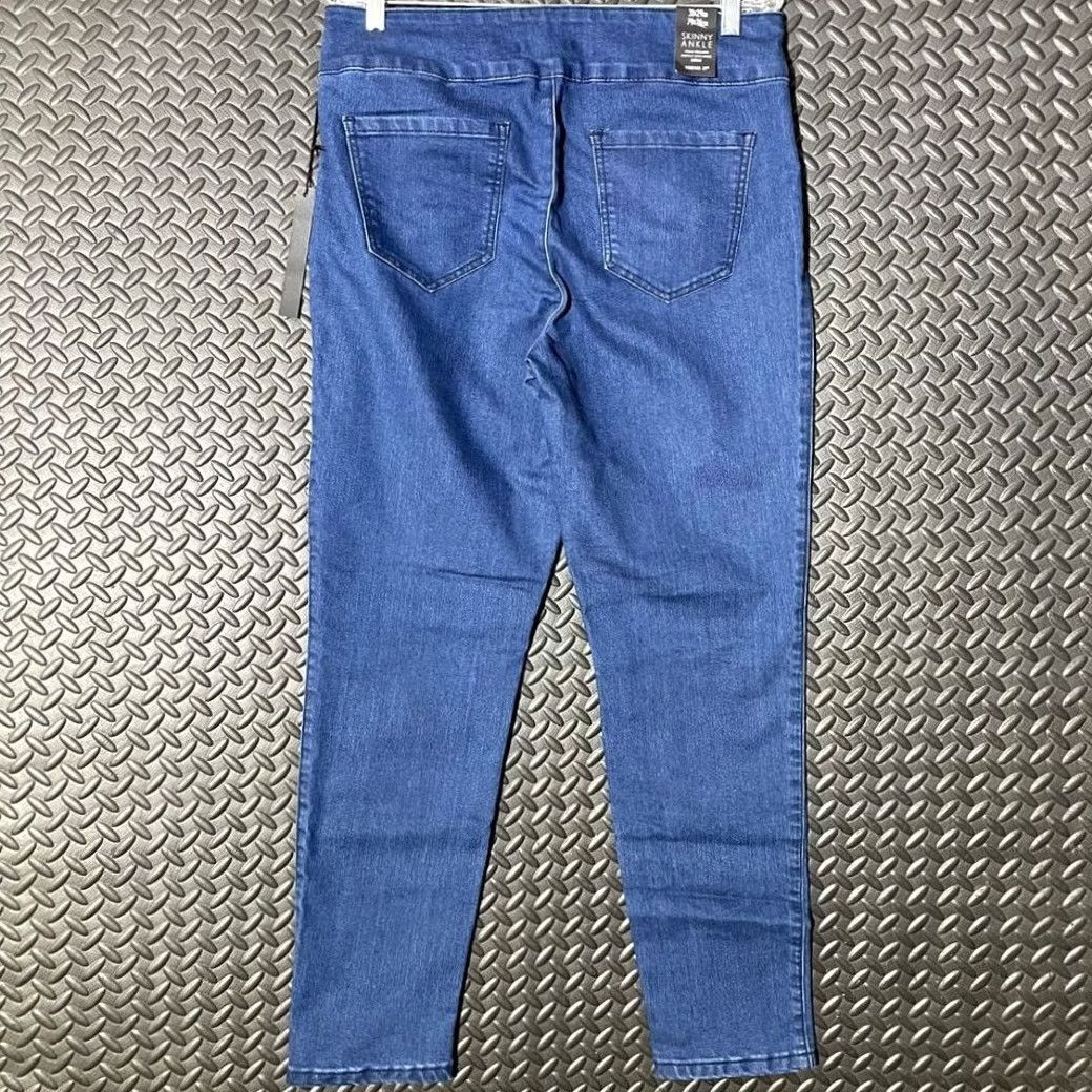 Forever 21 FOREVER 21 Blue Skinny Ankle High Crop Button Stretch Denim Jeans 31 Women Casual 31 Size 24" / US 00 / IT 34 - 2 Thumbnail
