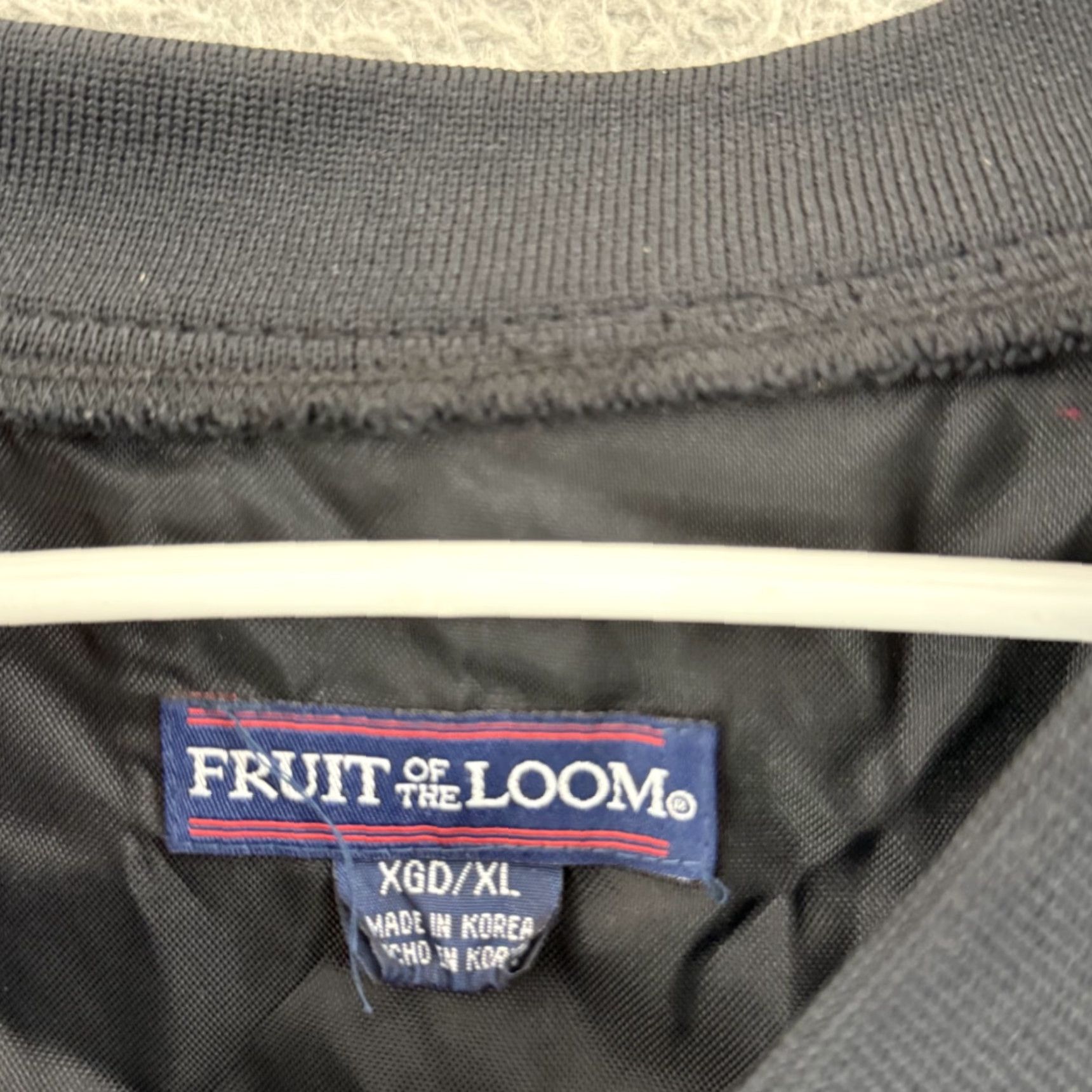 Fruit Of The Loom VINTAGE Windbreaker Mens XL Black 90s NFL Football Super Bowl XXXI Football Nike Shirt Size US XL / EU 56 / 4 - 6 Thumbnail