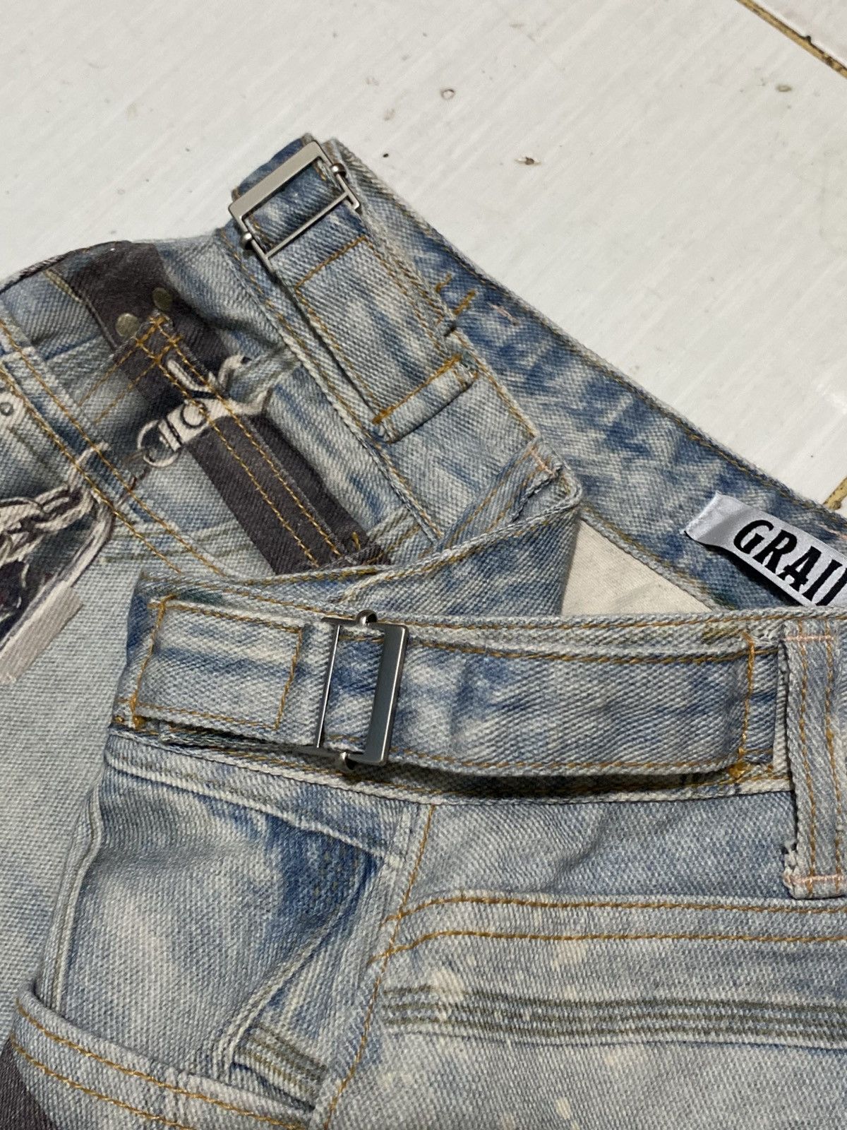 GRAILZ GRAILZ Key Chain Illusion Denim Pants Size US 28 / EU 44 - 7 Thumbnail