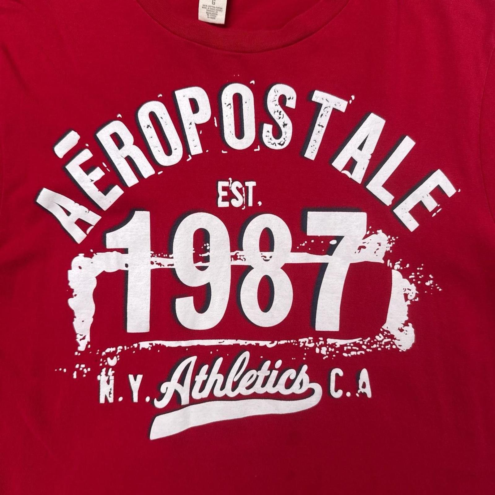 Aeropostale Y2K Aeropostale 00s Red T shirt Size US L / EU 52-54 / 3 - 2 Thumbnail