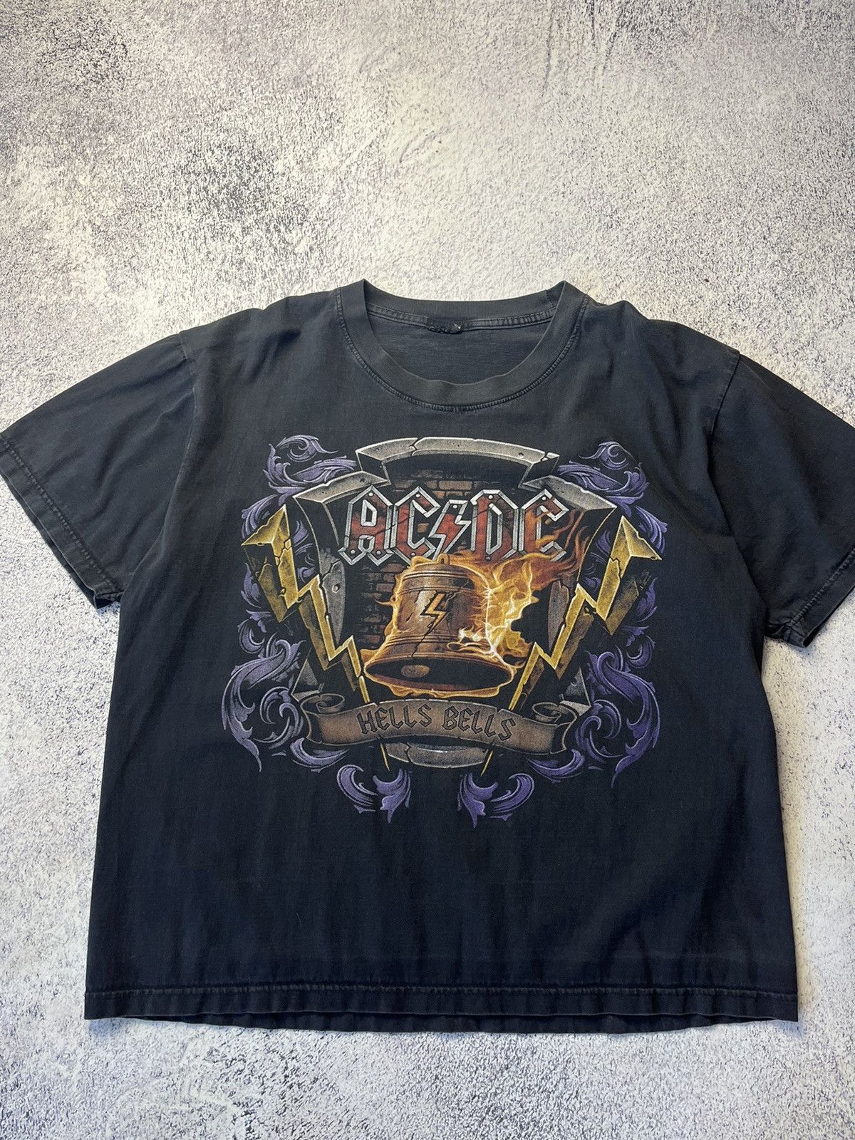 AC/DC Vintage Rare AC/DC Hells Bells Rock Band T Shirt Size US XL / EU 56 / 4 - 6 Thumbnail