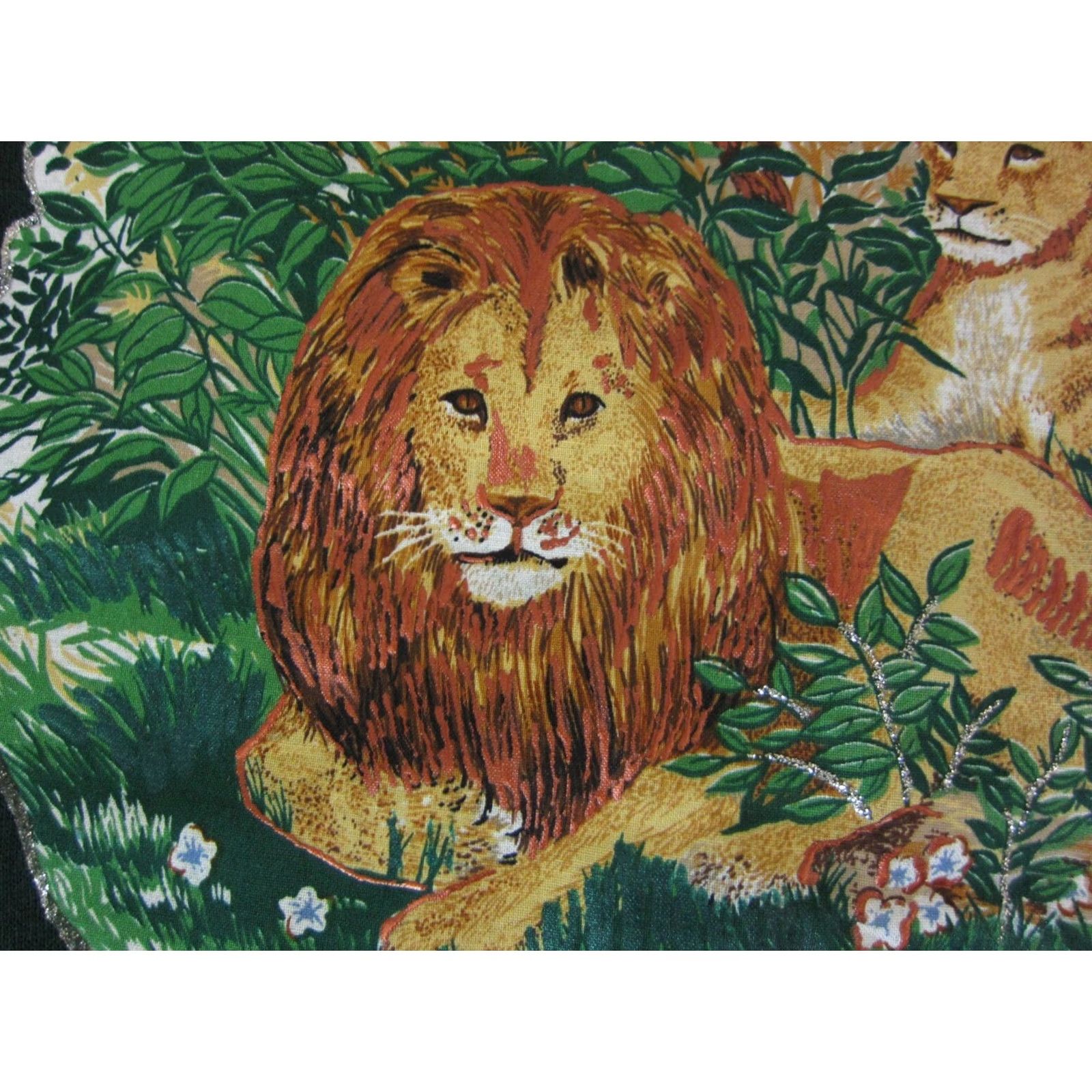 Jerzees VINTAGE Jerzees Sweatshirt Mens M Green Safari USA Lion Shirt Size US M / EU 48-50 / 2 - 3 Thumbnail