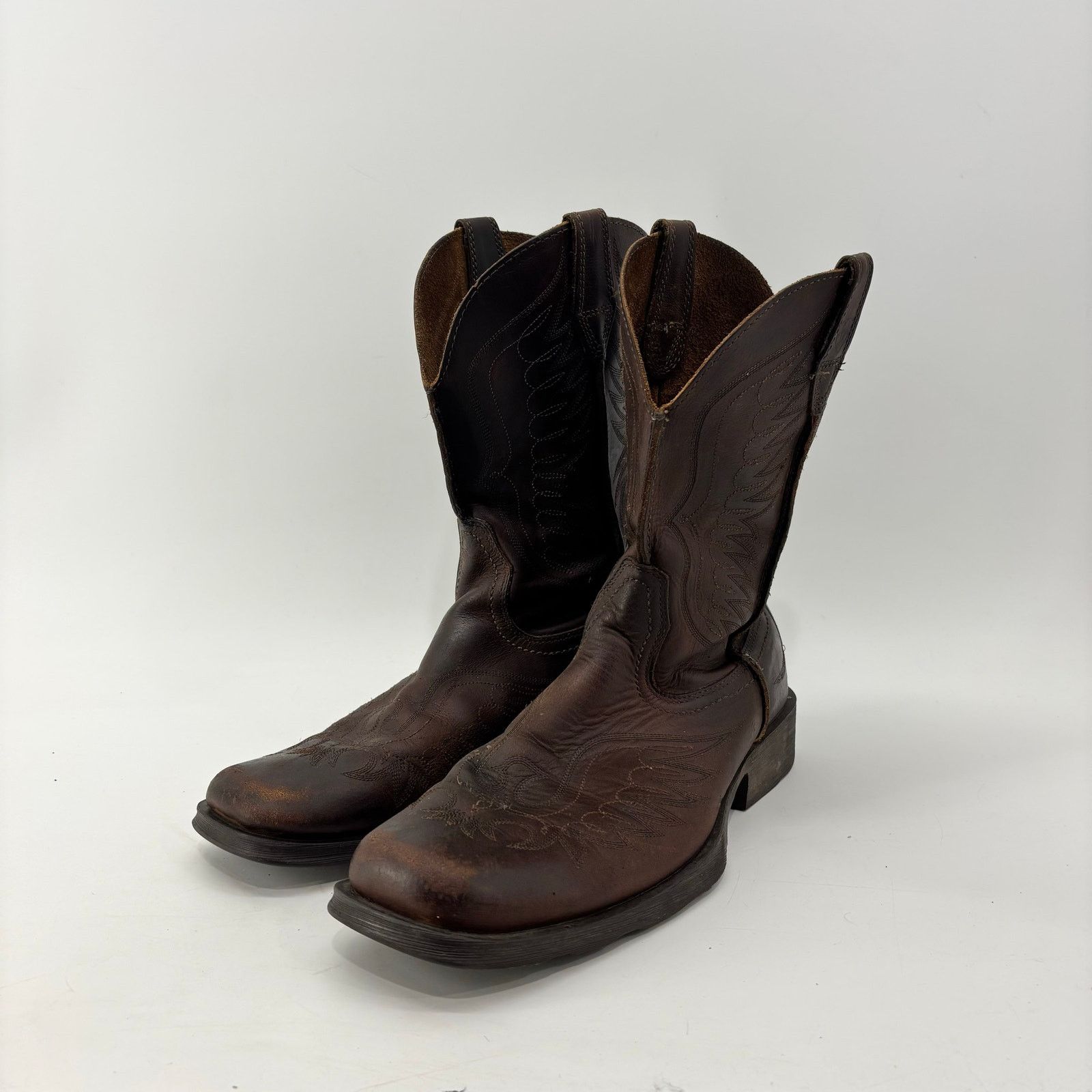 Ariat Ariat Boots Mens Size 10.5 D Brown Leather Western SquareToe Size US 10.5 / EU 43-44 - 5 Thumbnail
