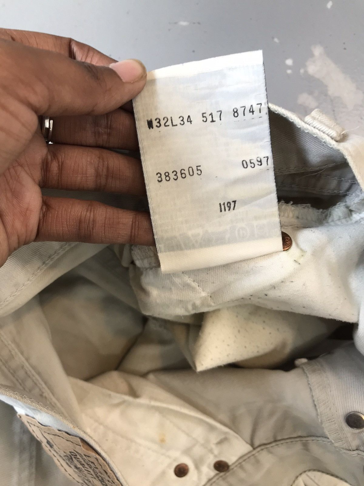 Levi's × Vintage Vintage Levi’s silver tab off white straight denim Size US 32 / EU 48 - 7 Thumbnail