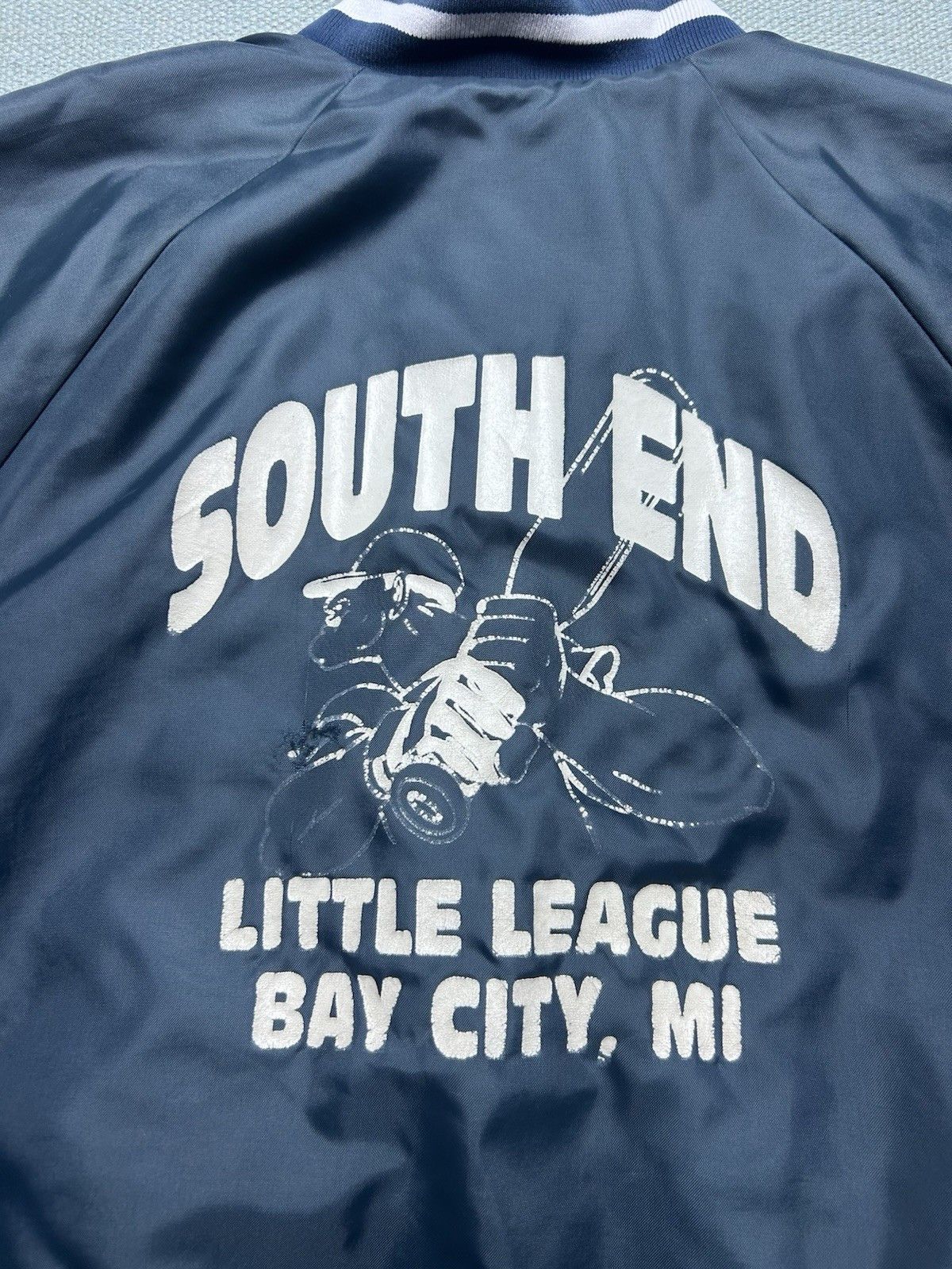 Vintage 80s jacket south little league baseball bay city Michigan XL Size US XL / EU 56 / 4 - 2 Thumbnail