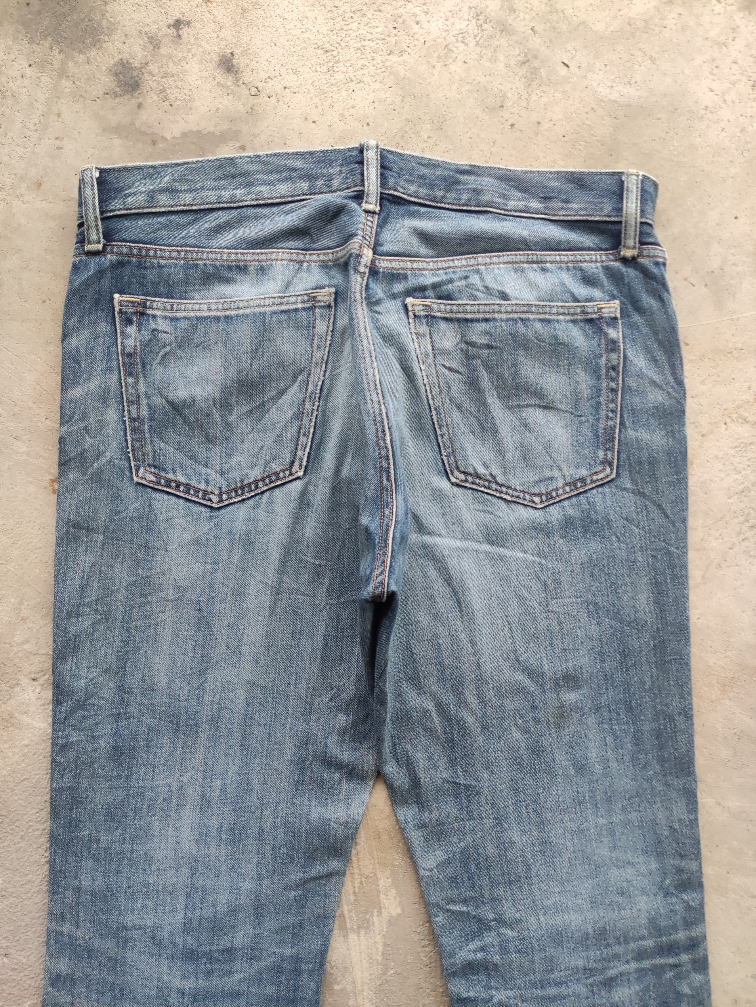Japanese Brand Vintage Japanese Jean Distressed Faded Denim Waist 38 Size US 38 / EU 54 - 9 Thumbnail