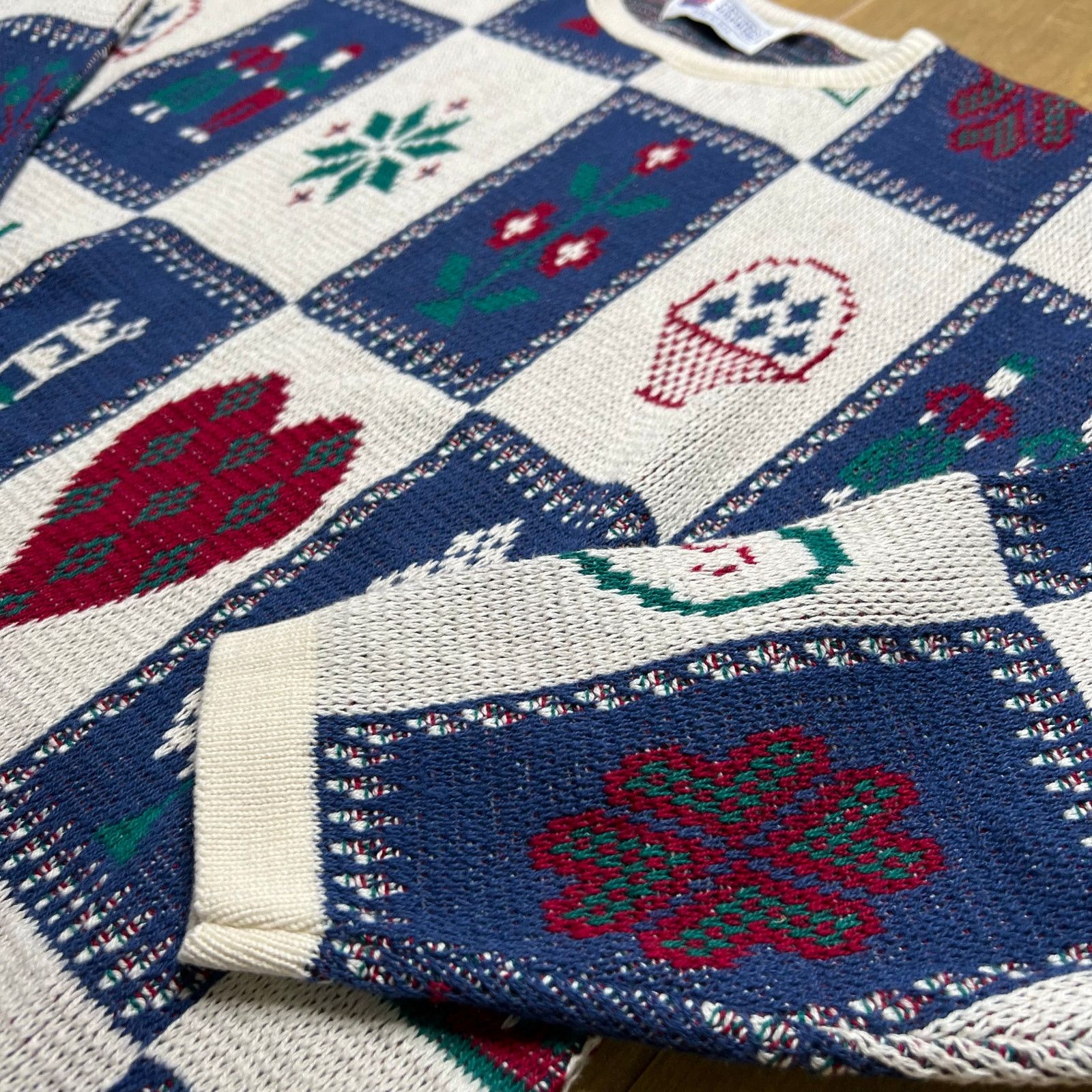 Vintage Vintage Cotton Harbor Sweater USA Made Patchwork PS women Size S / US 4 / IT 40 - 12 Thumbnail