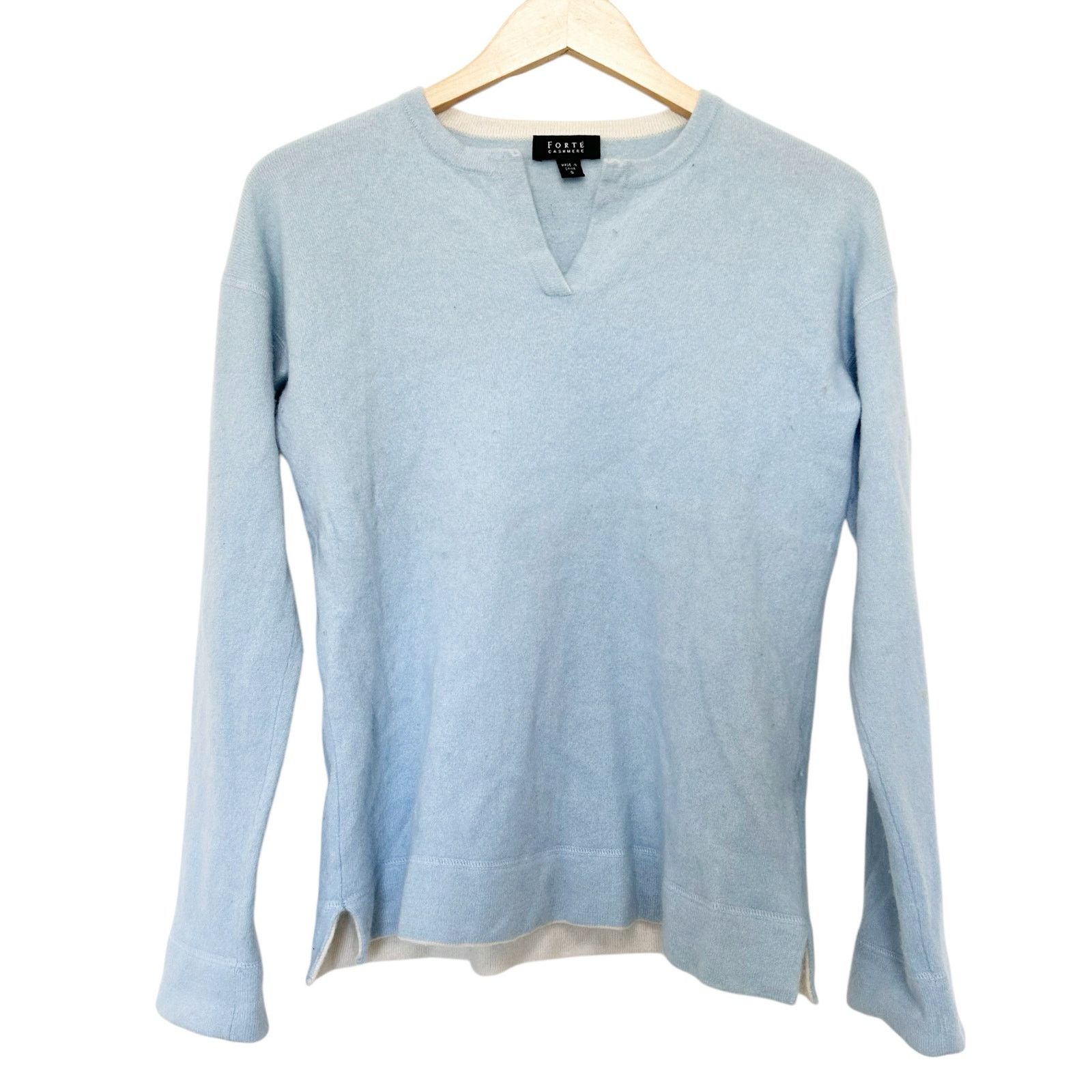 Other Forte Cashmere Light Blue Sweater Sz S Size S / US 4 / IT 40 - 1 Thumbnail
