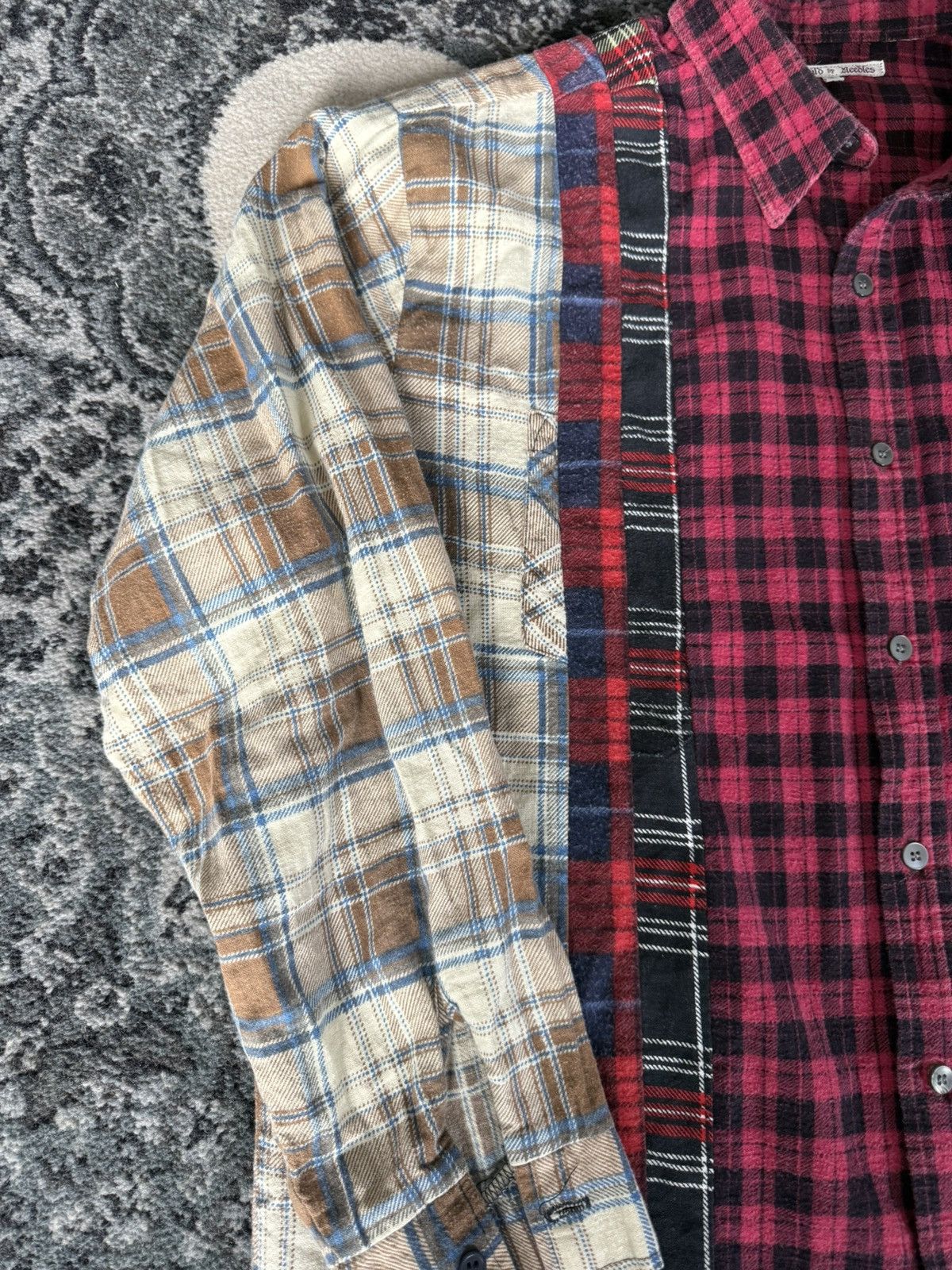 Needles Needles Rebuild Multicolor 7 Cuts Shirt Size US L / EU 52-54 / 3 - 3 Thumbnail