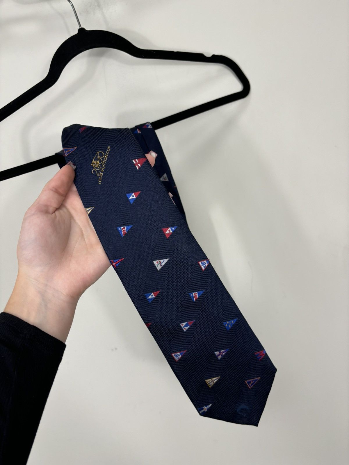 Louis Vuitton Louis Vuitton Cup 2000 Yacht Clubs Flags Luxury Silk Tie Size ONE SIZE - 5 Thumbnail