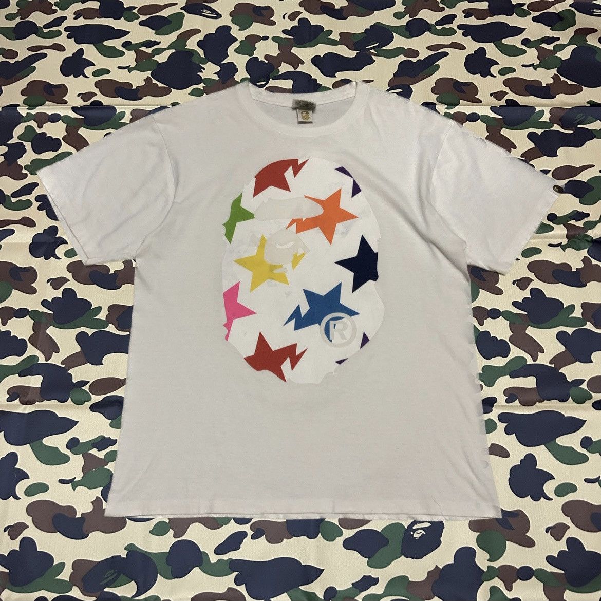 Bape Bapesta Mirror Print Bapehead Tee Size US L / EU 52-54 / 3 - 1 Thumbnail