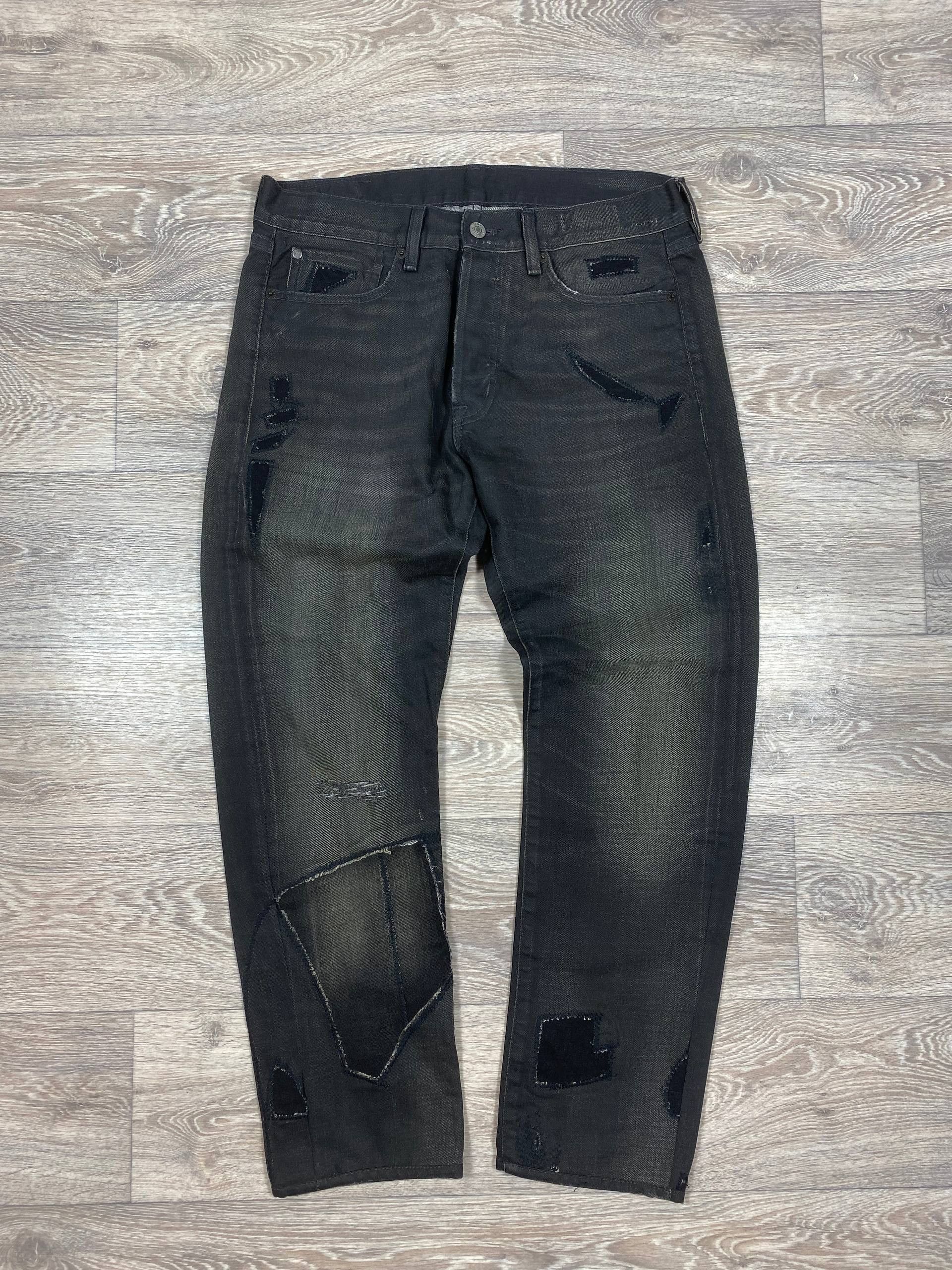 Denim & Supply Ralph Lauren Ralph Lauren Denim And Supply Black Slim Prospect Distressed Size US 32 / EU 48 - 1 Thumbnail