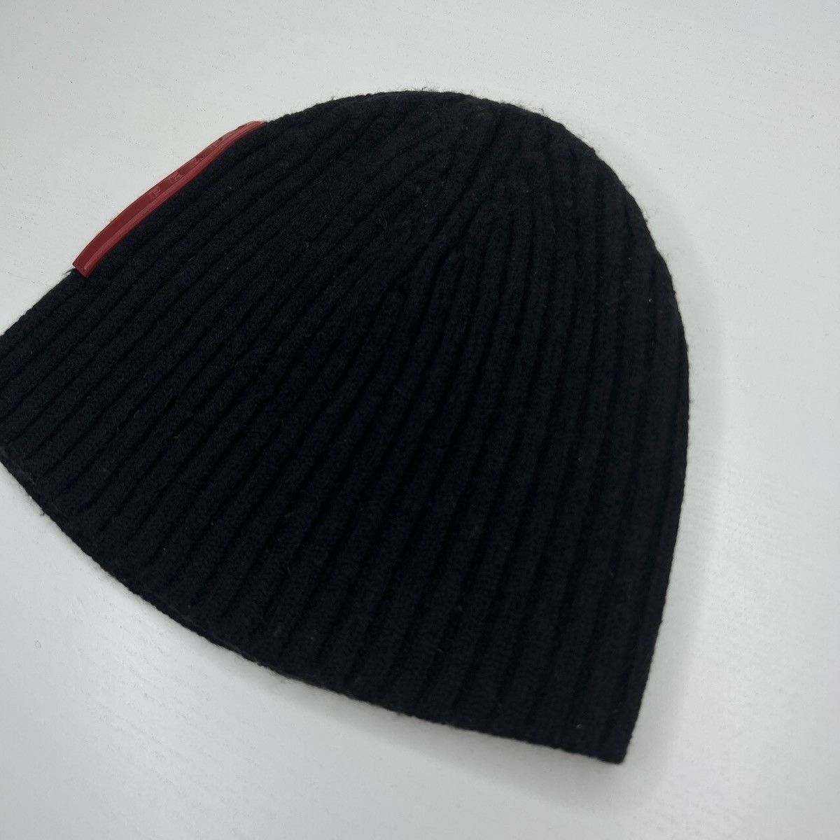 Prada Prada Milano Beanie Winter Hat Wool Logo Red Label Tag Size ONE SIZE - 2 Thumbnail