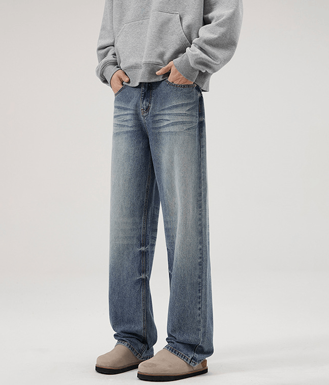 Japanese Brand × Jean American cleanfit loose straight washed jeans Size US 32 / EU 48 - 4 Thumbnail