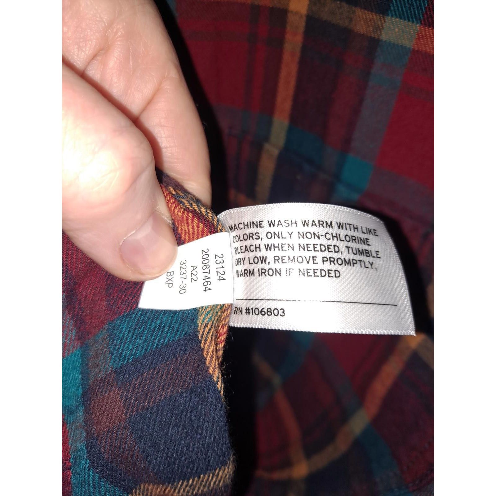 Duluth Trading Company Duluth Trading Relaxed Fit Red Blue Yellow 2 Pocket Button U Size US XL / EU 56 / 4 - 6 Thumbnail