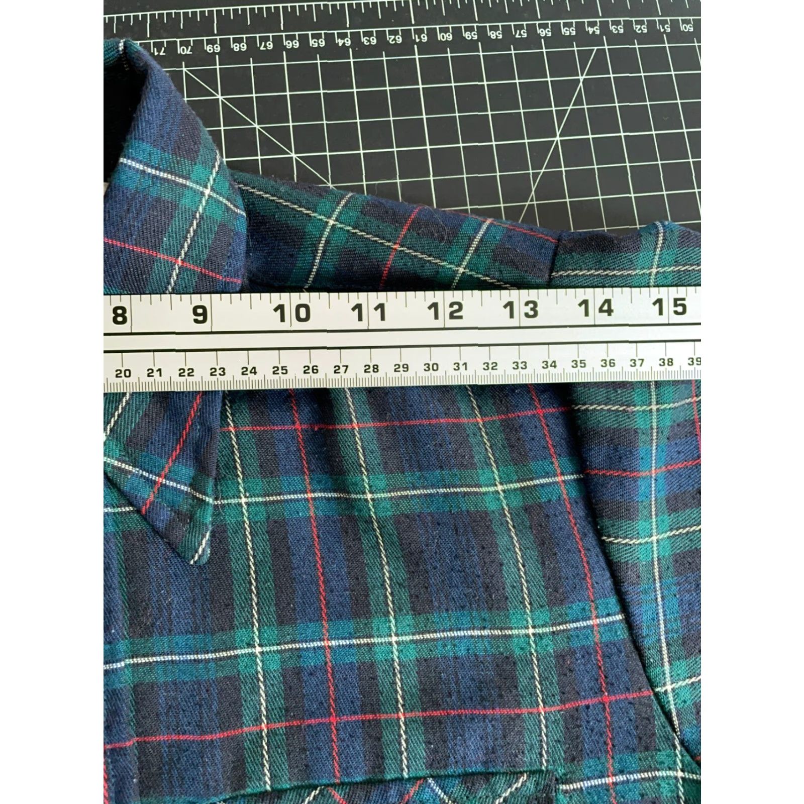 Levi's VINTAGE Levi's Western Shirt Adult Small Green Plaid 70s Cotton Flannel Workwear Mens Size US S / EU 44-46 / 1 - 7 Thumbnail