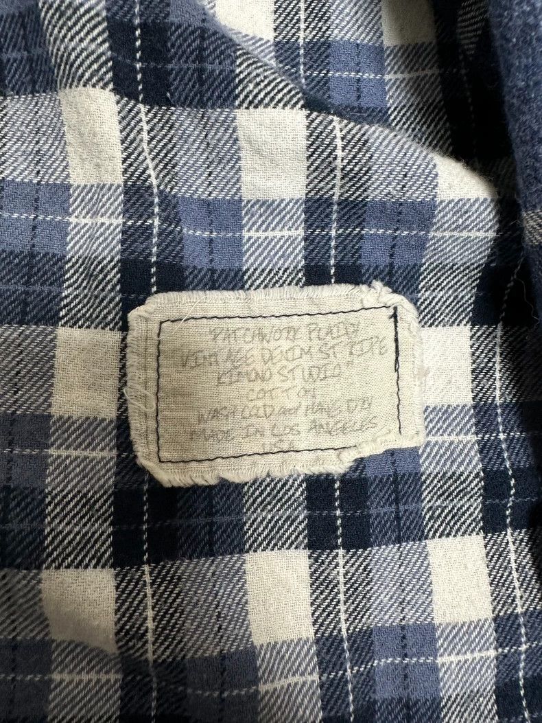 Greg Lauren GREG LAUREN Denim plaid stitching robe 2504-Nextarrow Size US L / EU 52-54 / 3 - 5 Thumbnail