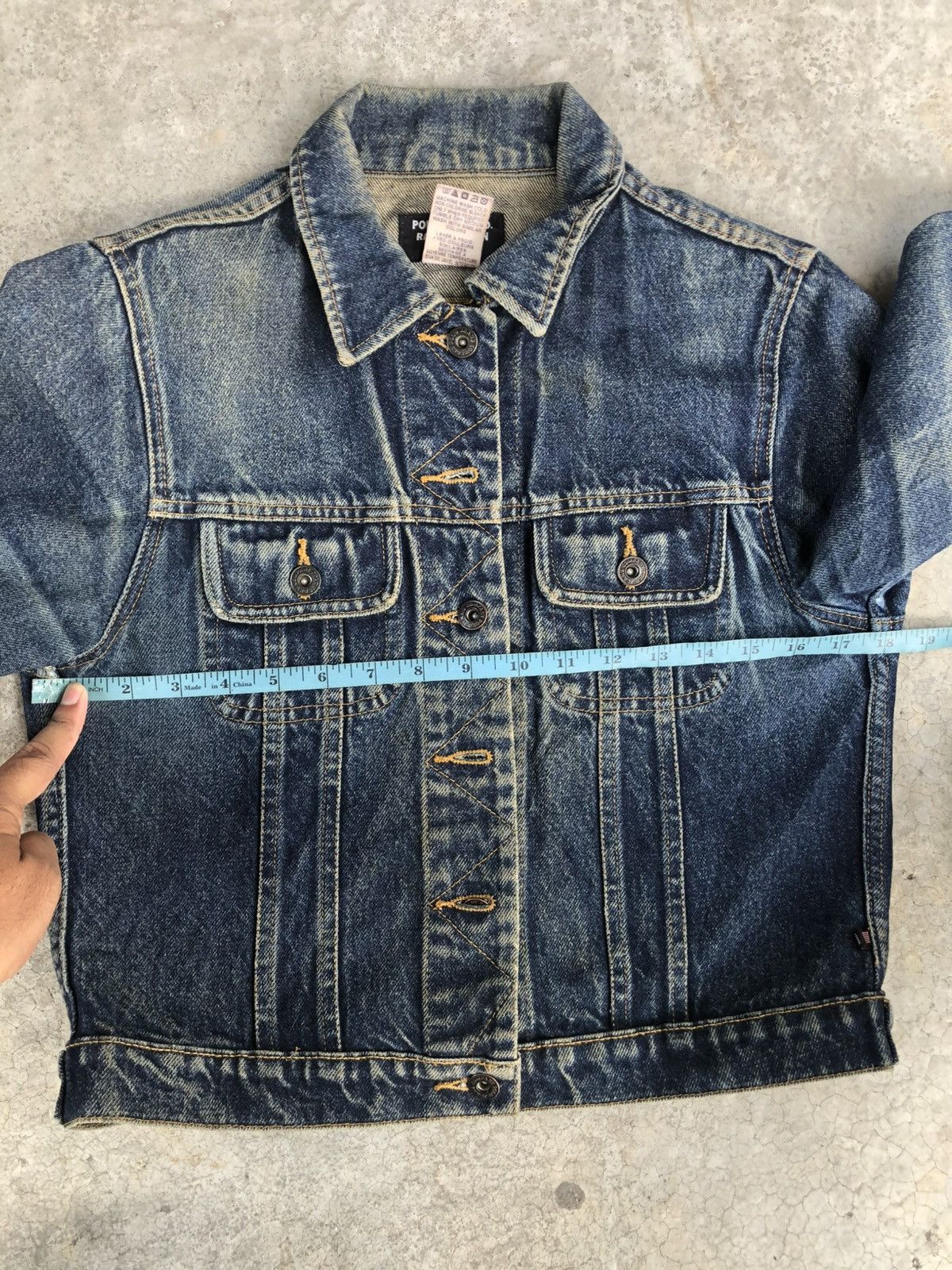 Ralph Lauren Vintage RL Ralph Lauren Denim Jacket Distressed Denim Size US XS / EU 42 / 0 - 22 Thumbnail