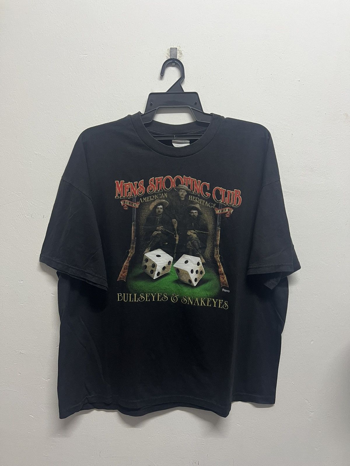 Vintage Vintage 90’s Mens Shooting Club Tee Size US XL / EU 56 / 4 - 1 Thumbnail