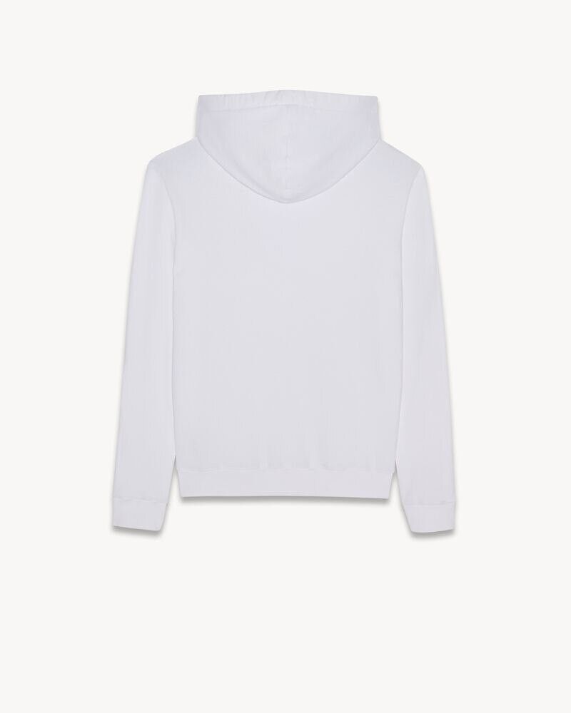 Saint Laurent Paris o1bcso1str1024 Rive Gauche Hoodie in White Size US S / EU 44-46 / 1 - 2 Thumbnail
