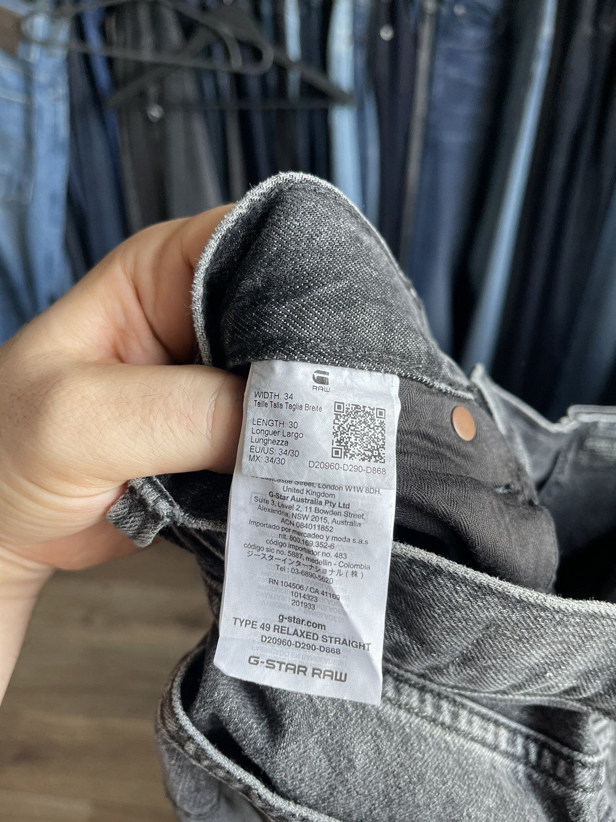 G-Star Gstar Raw Type 49 Relaxed Straight premium Japanese fabric Size US 34 / EU 50 - 11 Thumbnail