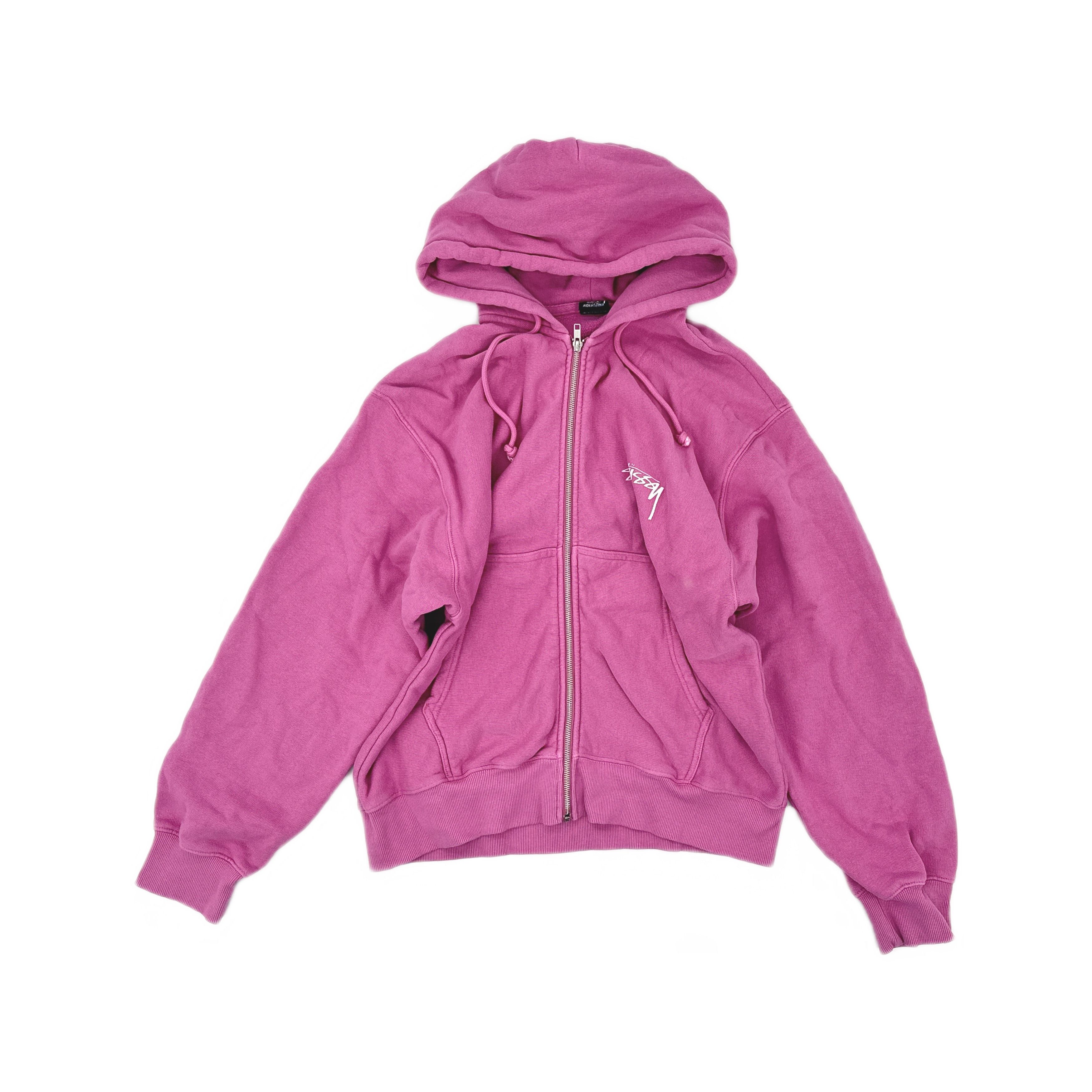 Stussy Double face label contrast zip hoodie | Grailed