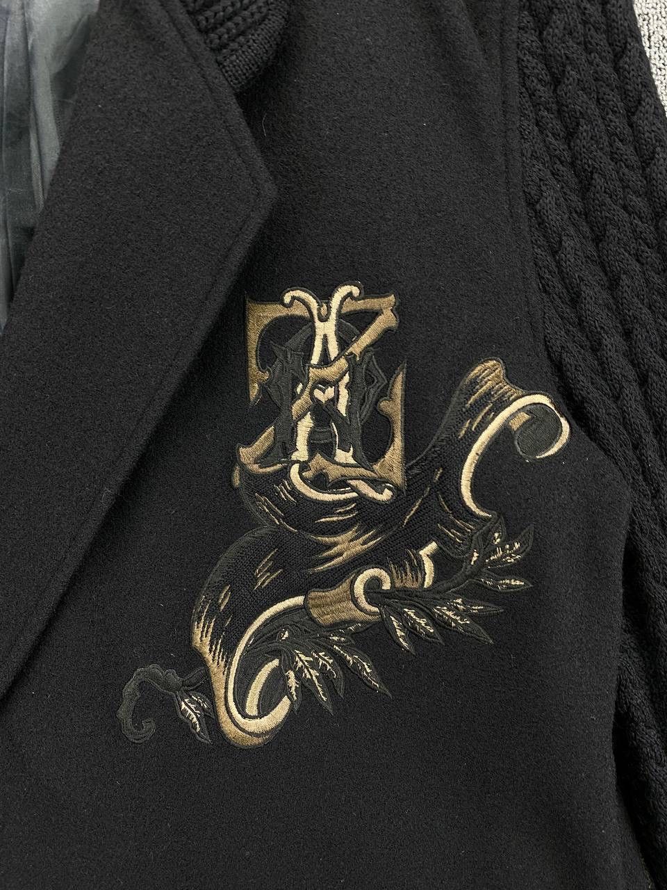 Japanese Brand Vintage Zanobetti Italia Wool Knitted Embroidery Coat Jacket Size XL / US 12-14 / IT 48-50 - 5 Thumbnail