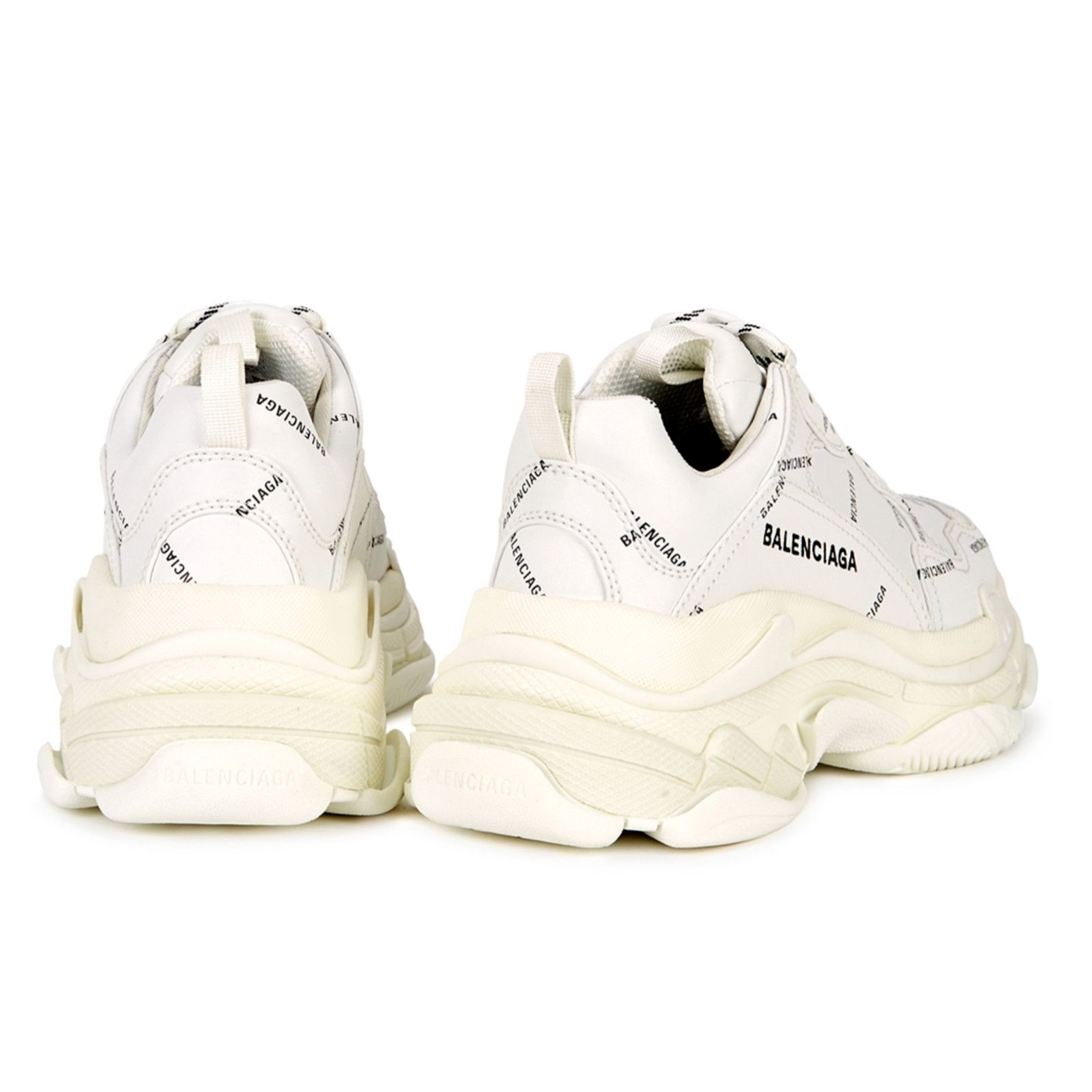 Balenciaga Triple S Sneaker All Over Logo Platform Flat Trainer 42 Size US 12 / IT 42 - 10 Thumbnail