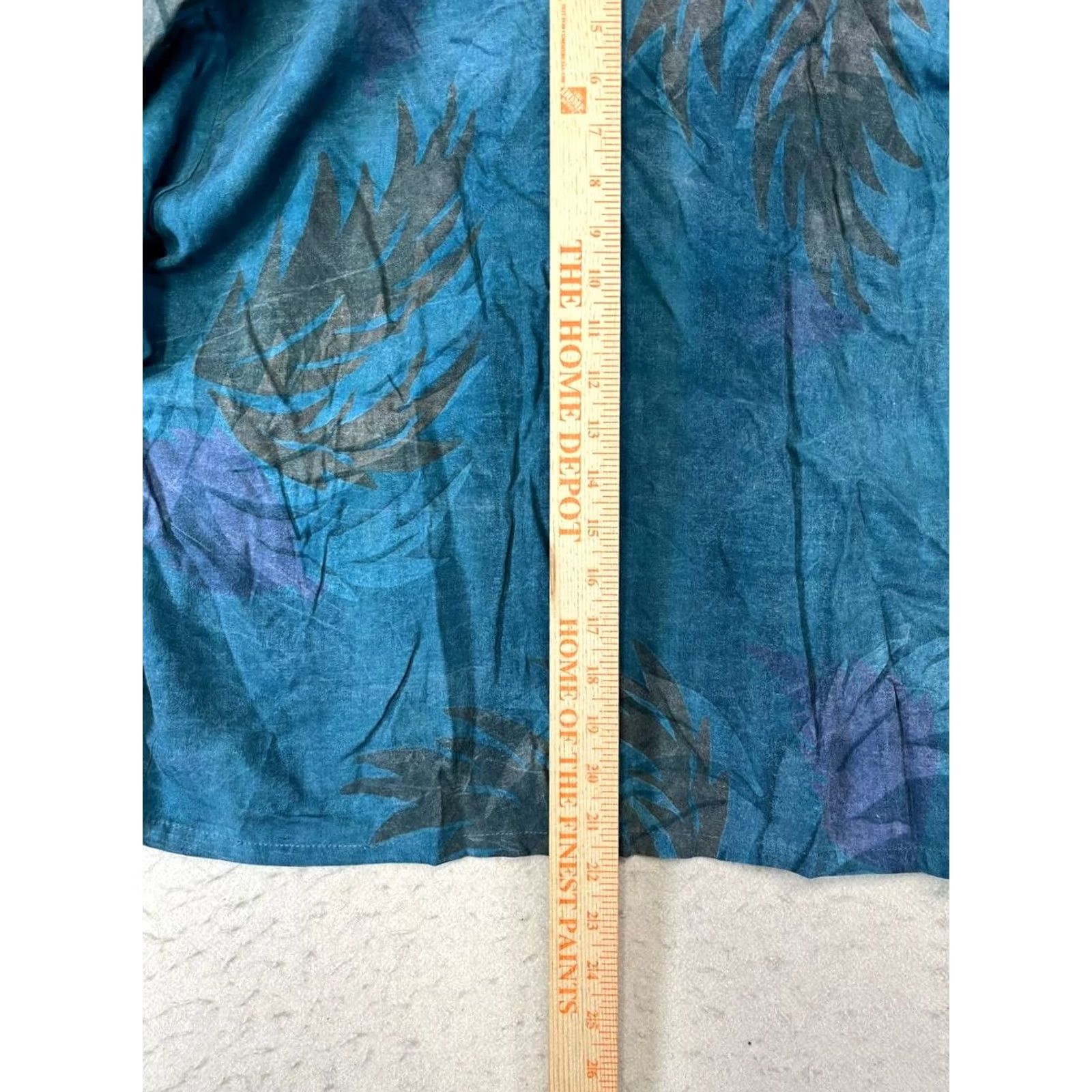 Vintage Rum Reggae Blue Batik-Print M Elastic Drawstring Waist Pants Top Bottoms Casual Size M / US 6-8 / IT 42-44 - 5 Thumbnail