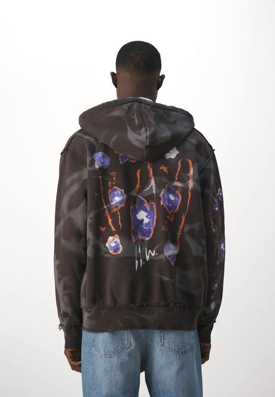 Acne Studios $340 - Hades Floral Zip - Dark Coffee Size US M / EU 48-50 / 2 - 5 Thumbnail