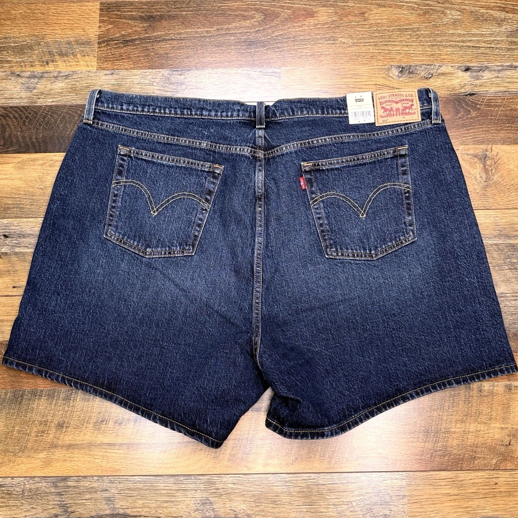 Levi's VINTAGE Levis 501 Shorts Womens 24W Button Fly High Rise Stretch New Size 42" / US 20 - 2 Thumbnail