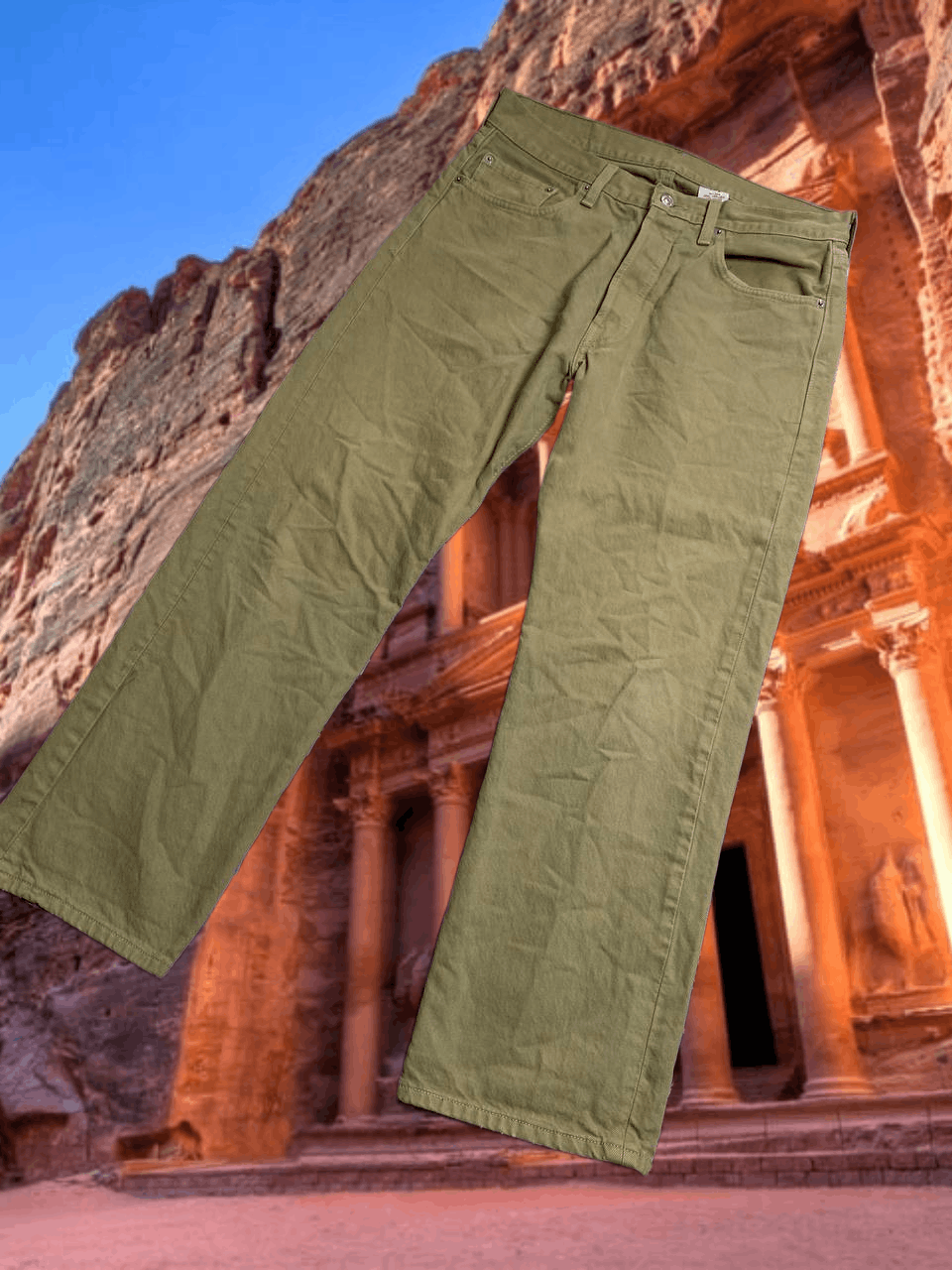 Levi's Y2K Levi's 501 beige jeans pants w34 vintage streetwear Size US 34 / EU 50 - 1 Thumbnail