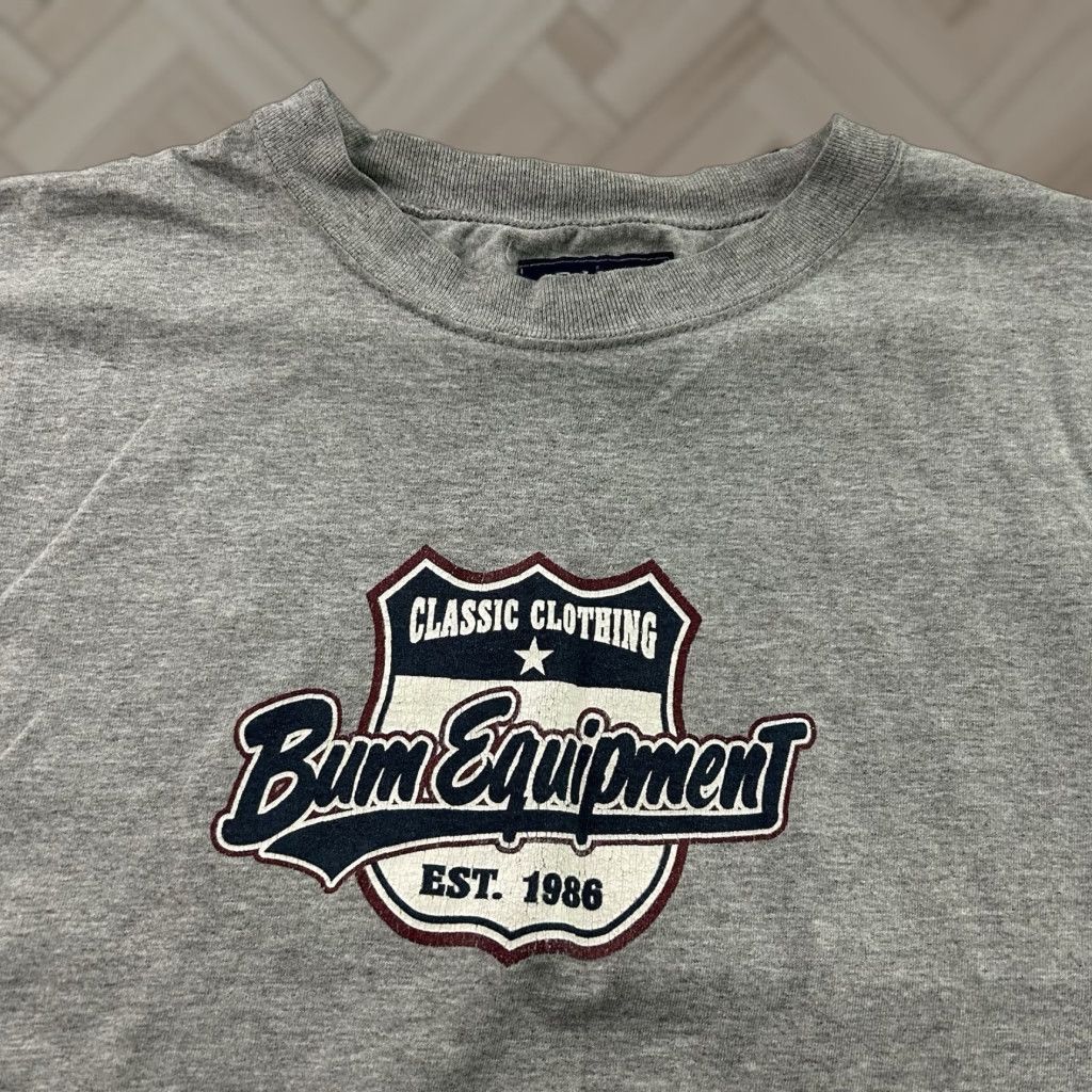 Vintage VINTAGE B.U.M. Equipment Short Sleeve Shirt Men's XL Gray Size US XL / EU 56 / 4 - 1 Thumbnail