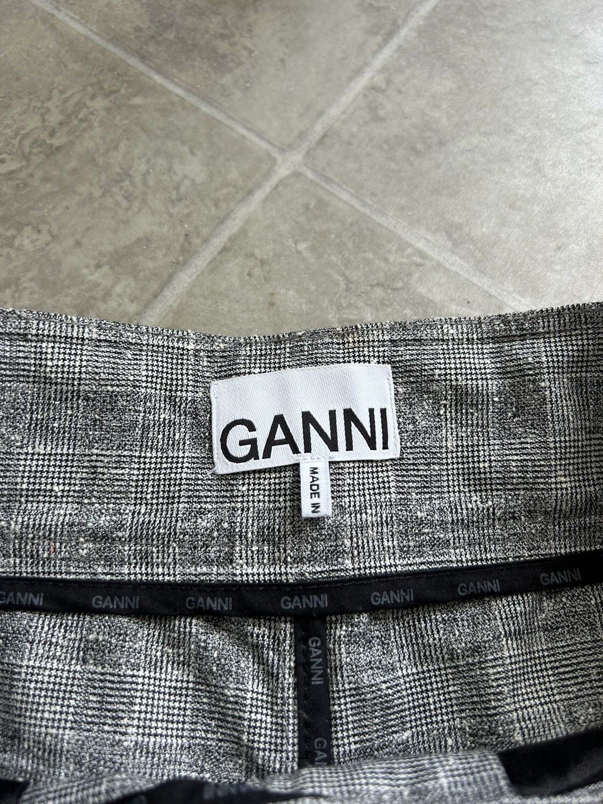 Ganni GANNI Suiting Relaxed Plated Pants Streetwear Size 24" / US 00 / IT 34 - 8 Thumbnail