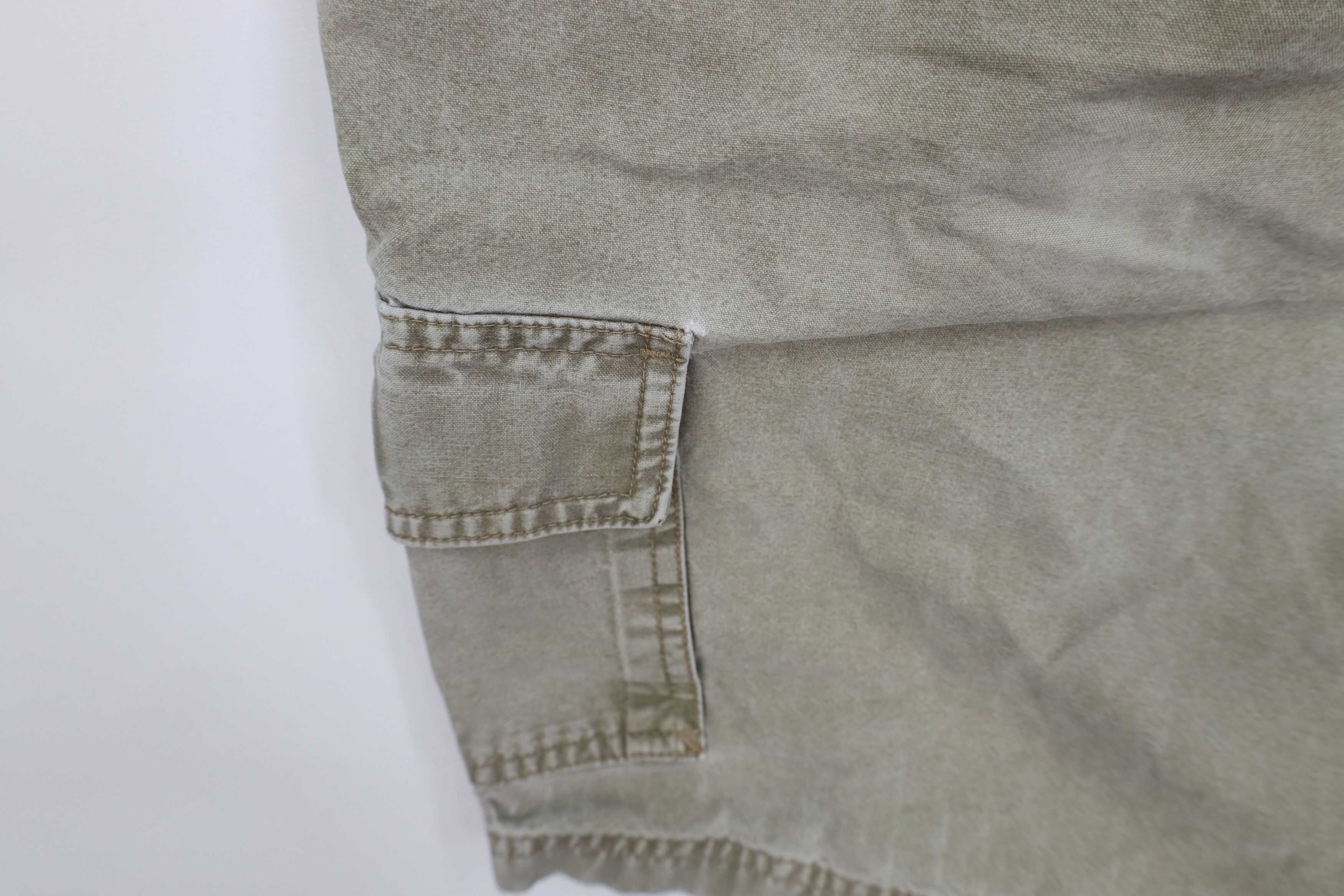 L.L. Bean Vintage 90s LL Bean Faded Stonewash Above Knee Cargo Shorts Size US 38 / EU 54 - 14 Thumbnail