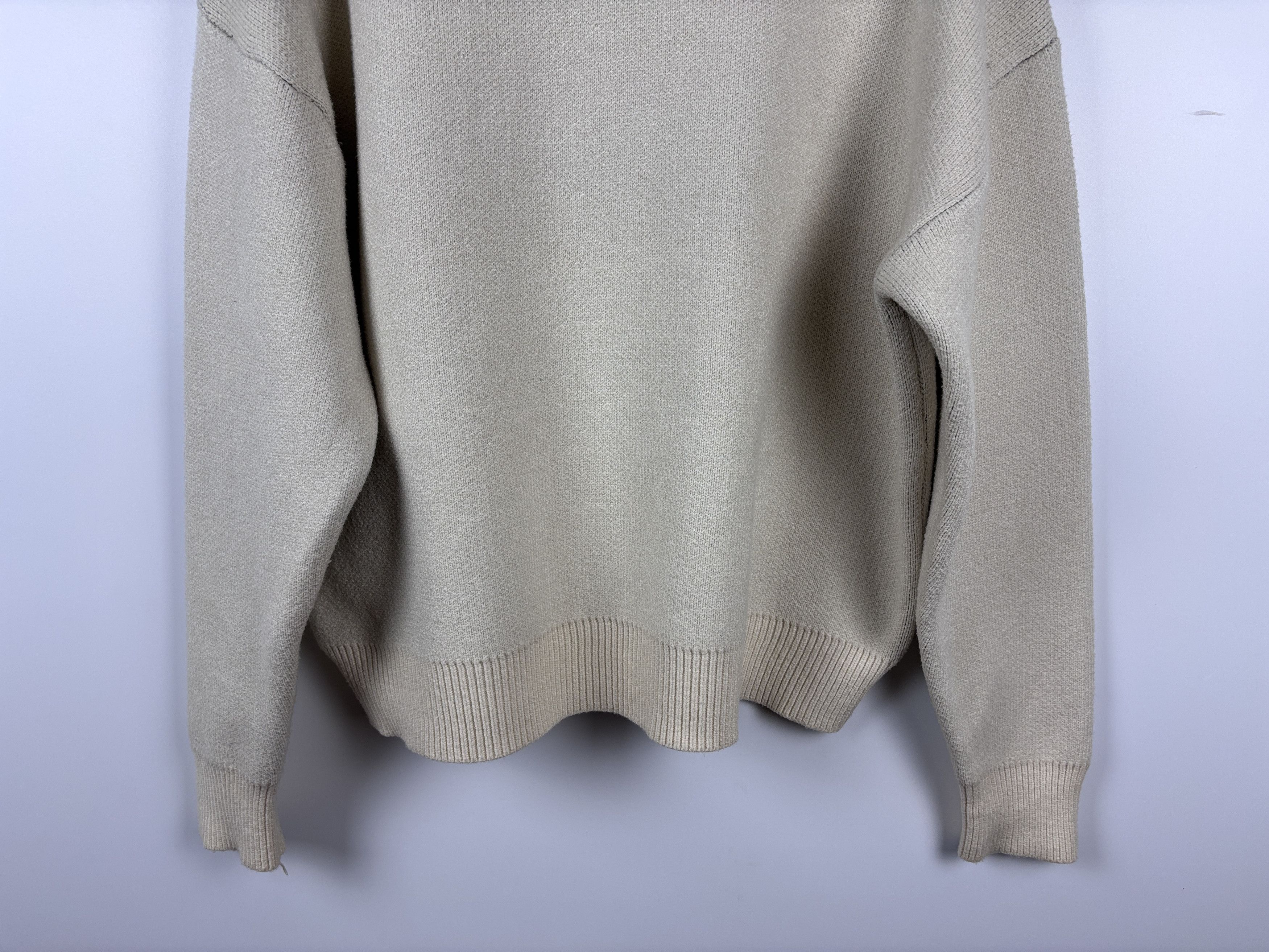 Essentials Essentials Fear Of God Knit Sweater Pullover Beige Size M Size US M / EU 48-50 / 2 - 7 Thumbnail